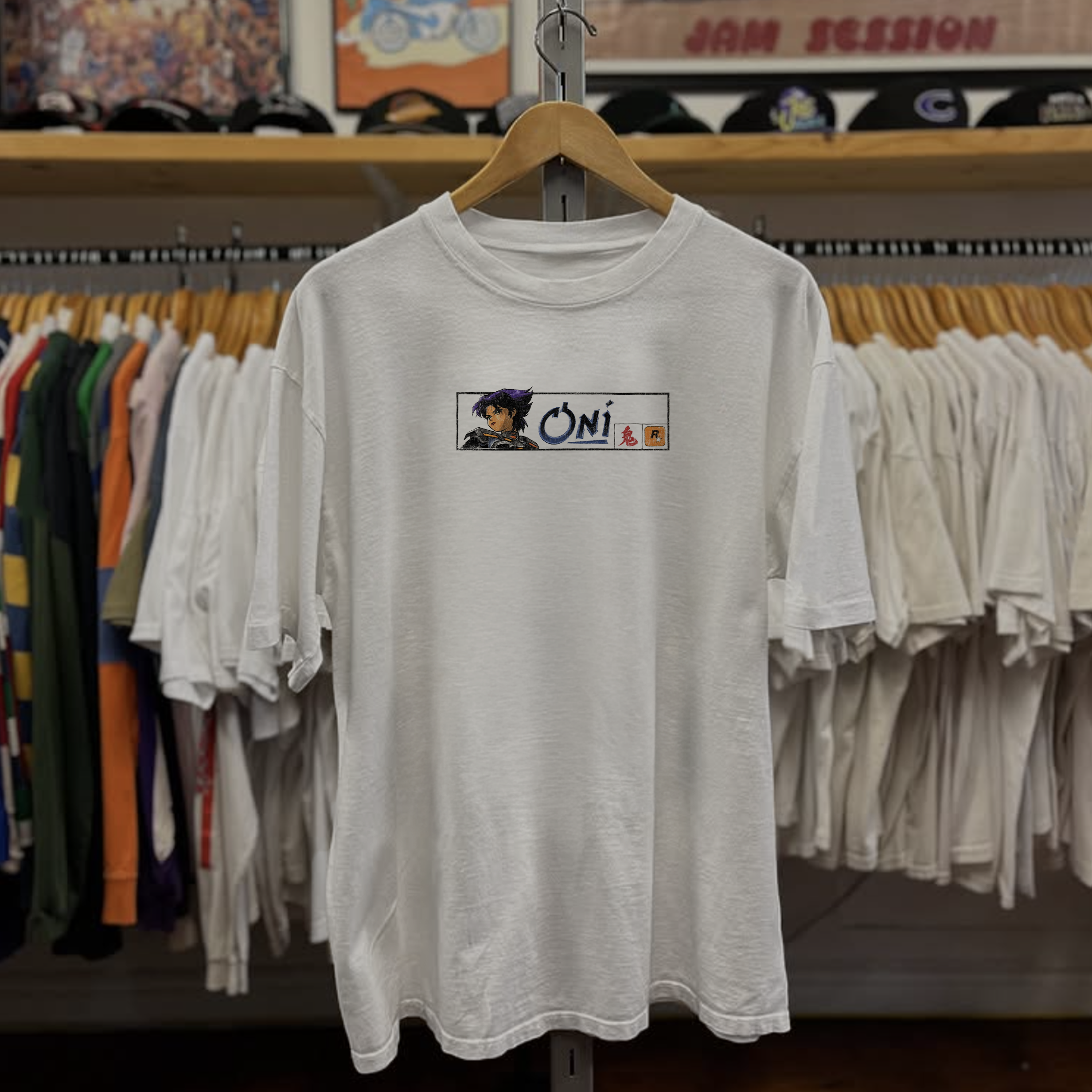 Rare Oni Konoko Washed White Tee