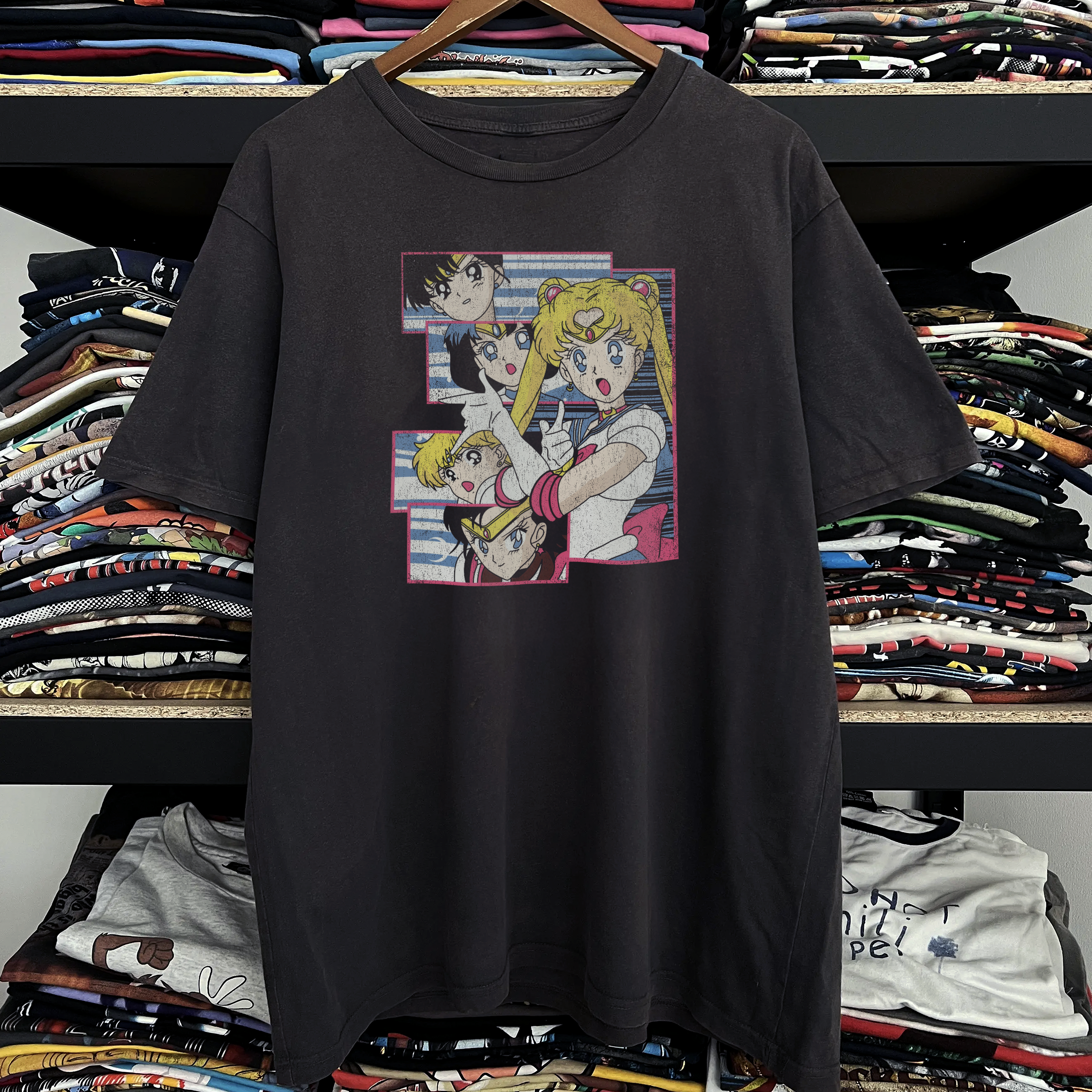 1999 Sailor Moon Promo Washed Black Tee