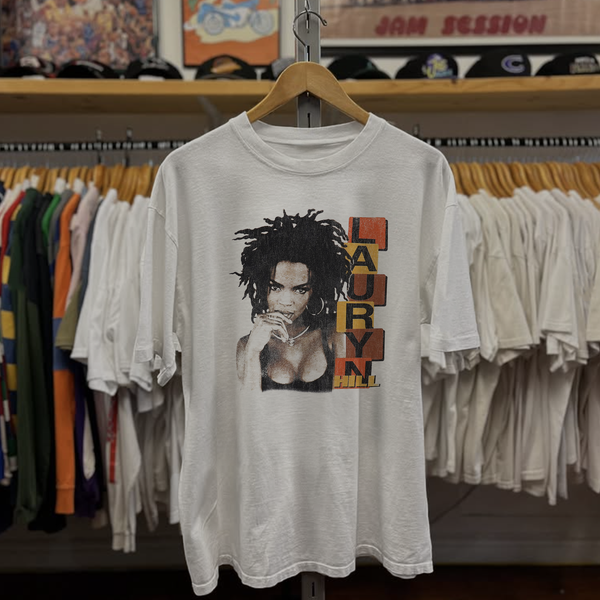1999 Lauryn Hill Tour Washed White Tee – Strike Anywhere Vintage