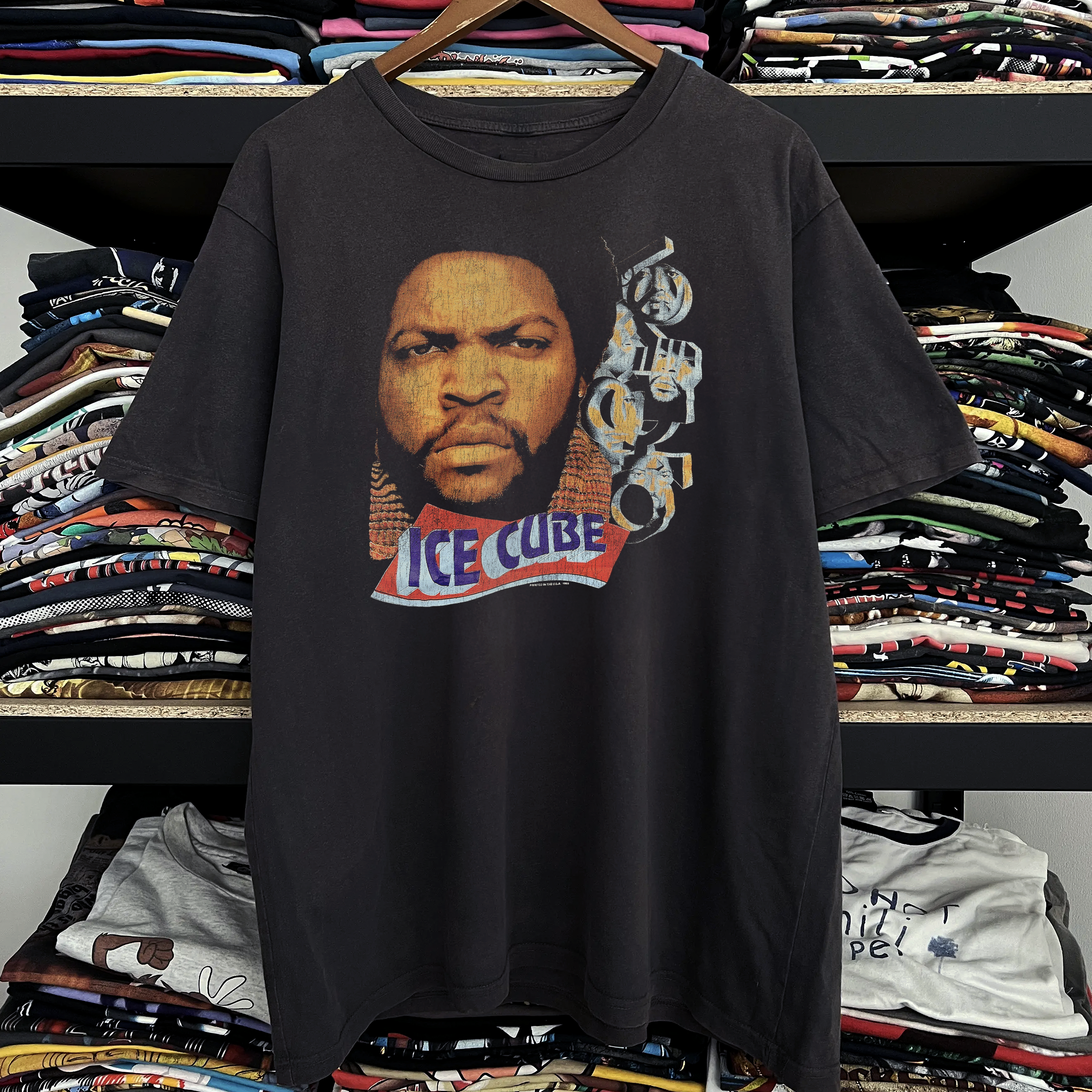 1995 Ice Cube What Can I Do Washed Black Tee