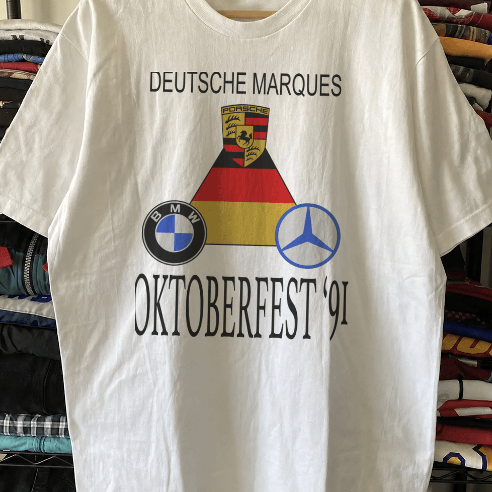 OKTOBERFEST 91 Vintage Washed White T-Shirt