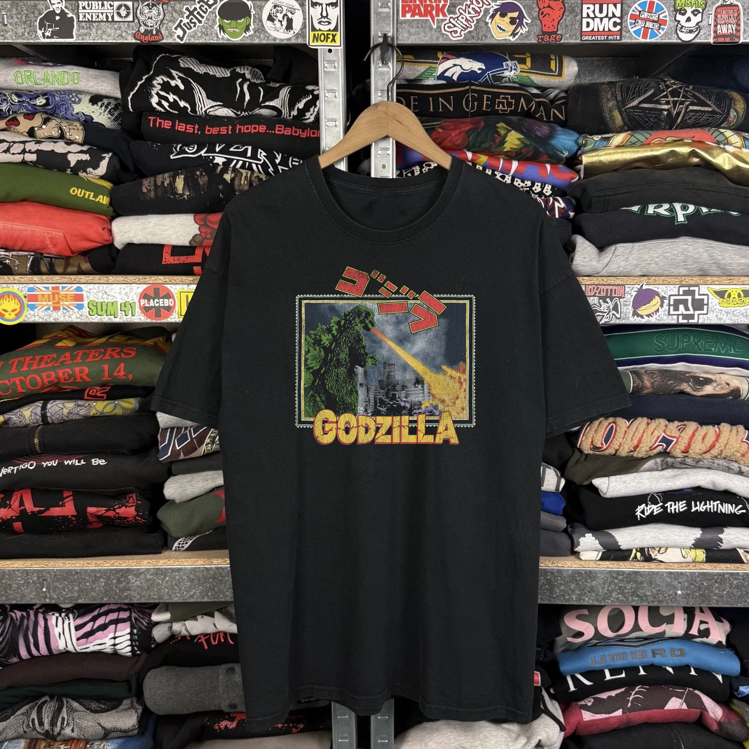 1994 Godzilla Washed Black Tee