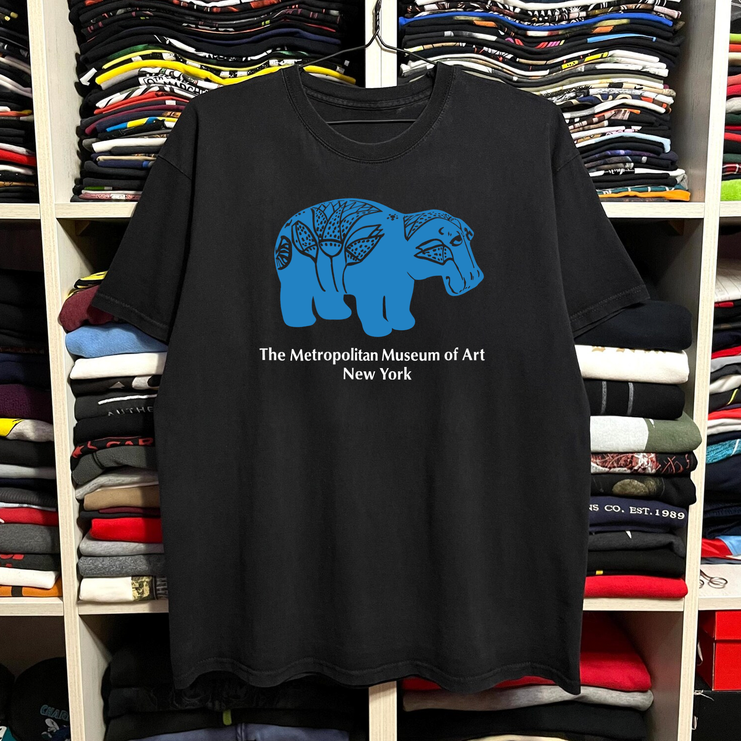 The Met NYC Washed Black Tee