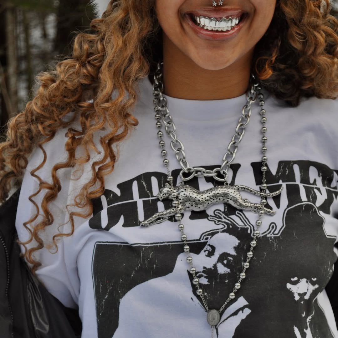 Dirty Mef Long Sleeve White Tee