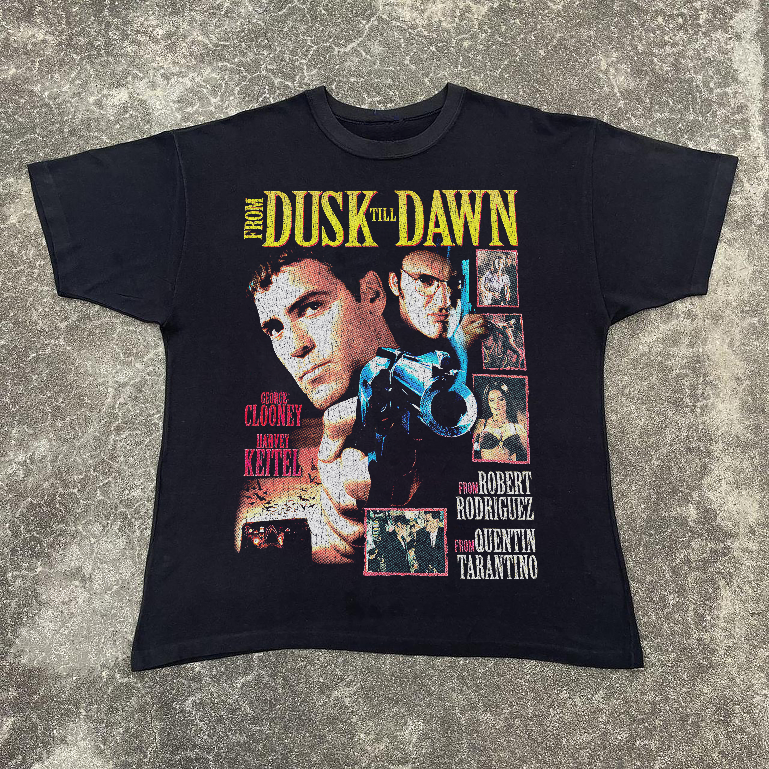 FROM DUSK TILL DAWN PROMO VINTAGE BLACK T-SHIRT