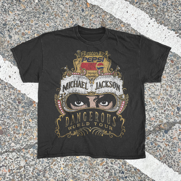 Michael Jackson's Dangerous 90's - Vintage Black T-Shirt – Strike