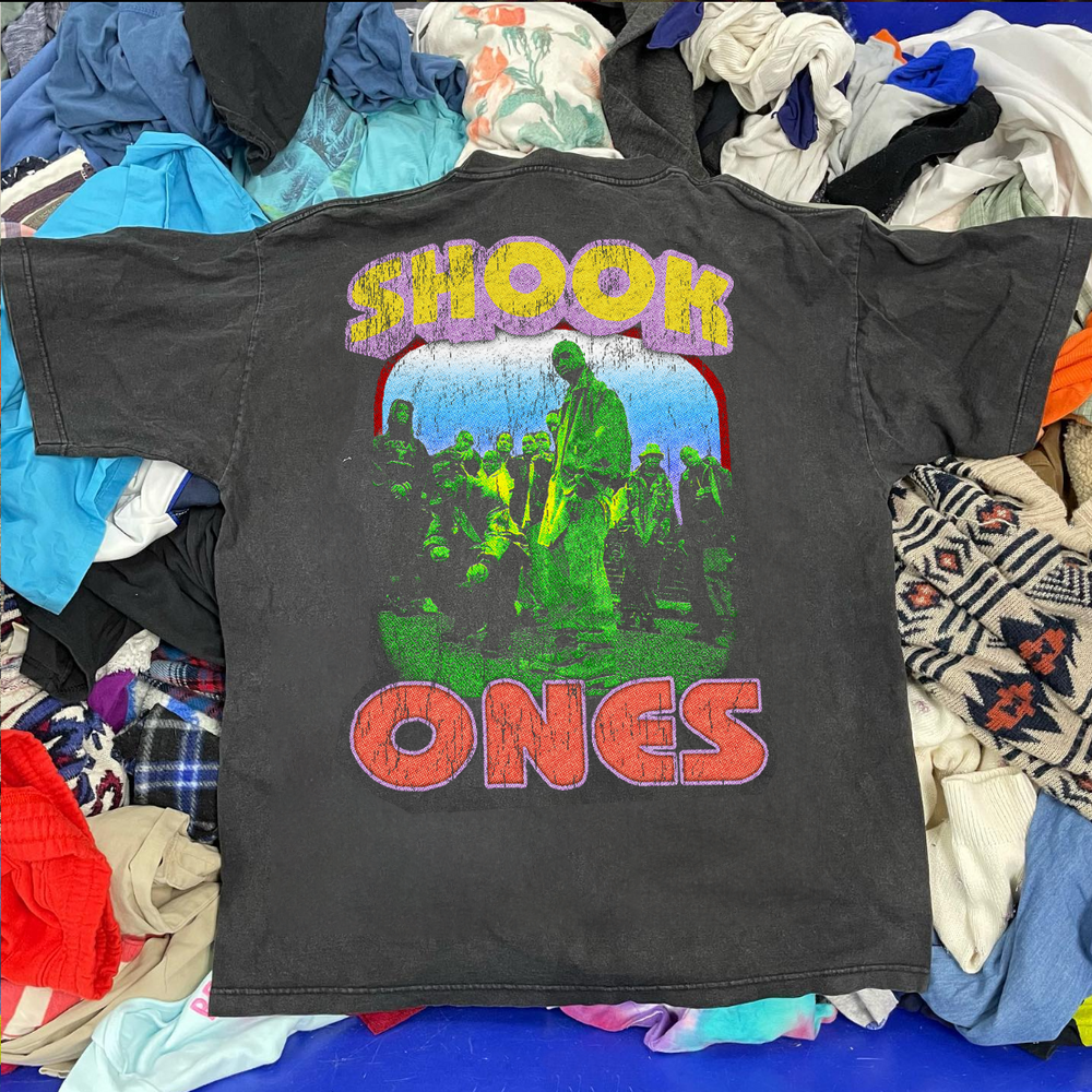 SH00K 0NES 2 WASHED BLACK T-SHIRT