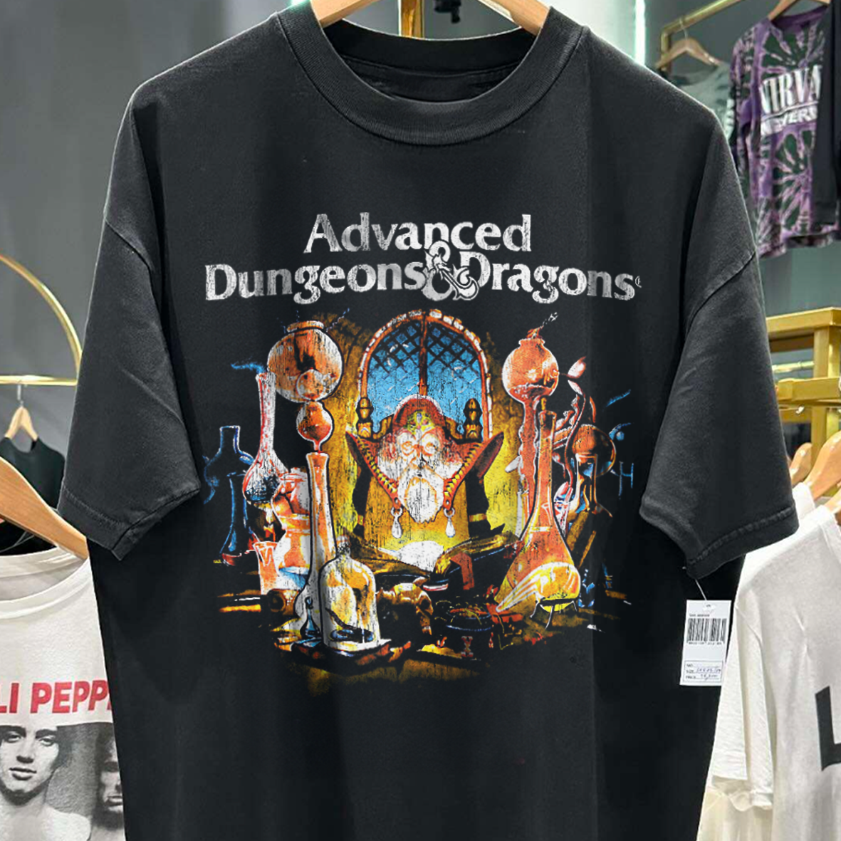 Ad & D 80's Vintage Washed Black T-Shirt – Strike Anywhere Vintage Ad & D 80's Vintage Washed Black T-Shirt – Strike Anywhere Vintage