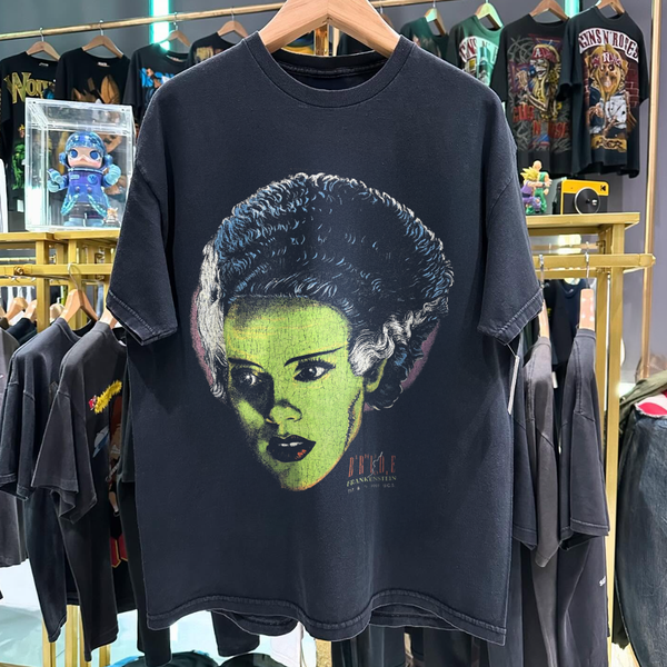 1991 The Bride 0F Frankenstein Rare Washed Black T-Shirt – Strike