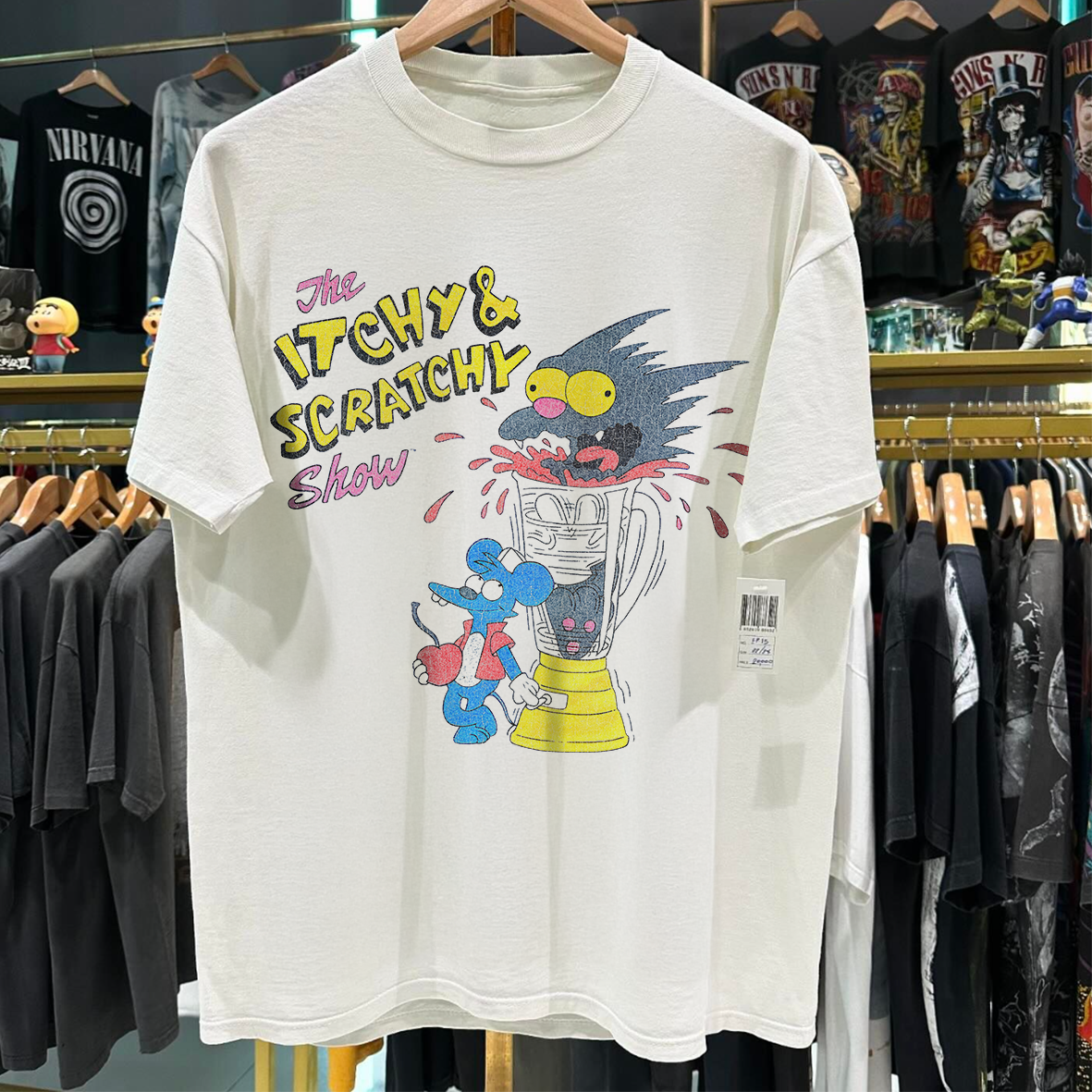 1994  Tシャツ ビンテージ 1994 Itchy & Scratchy 