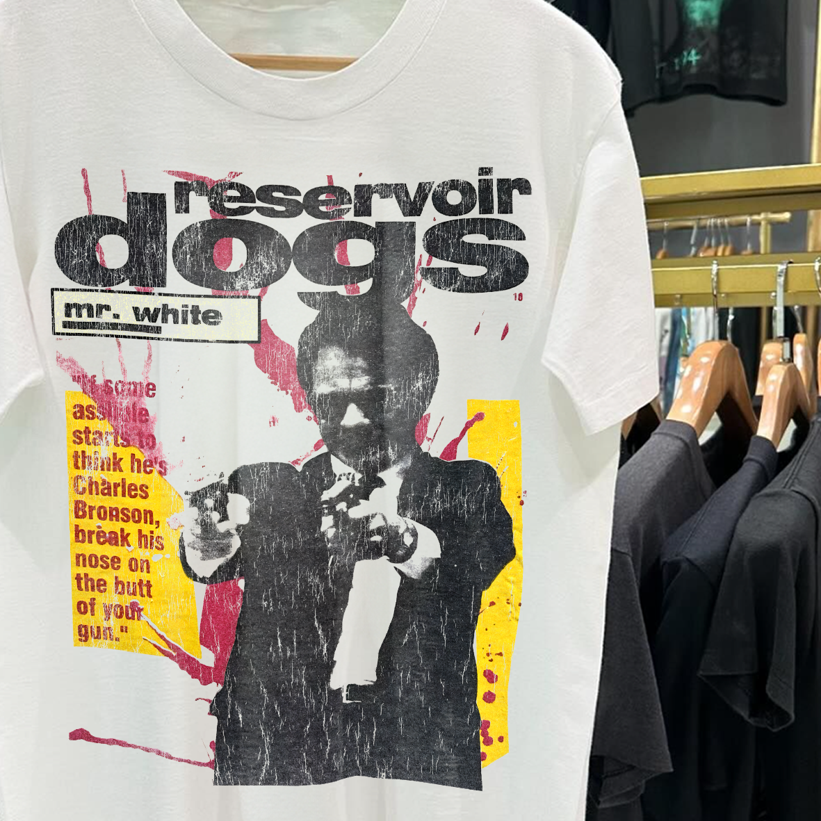 1992 Mr. White 'Reservoir Dogs Promo' Rare Washed White T-Shirt ...
