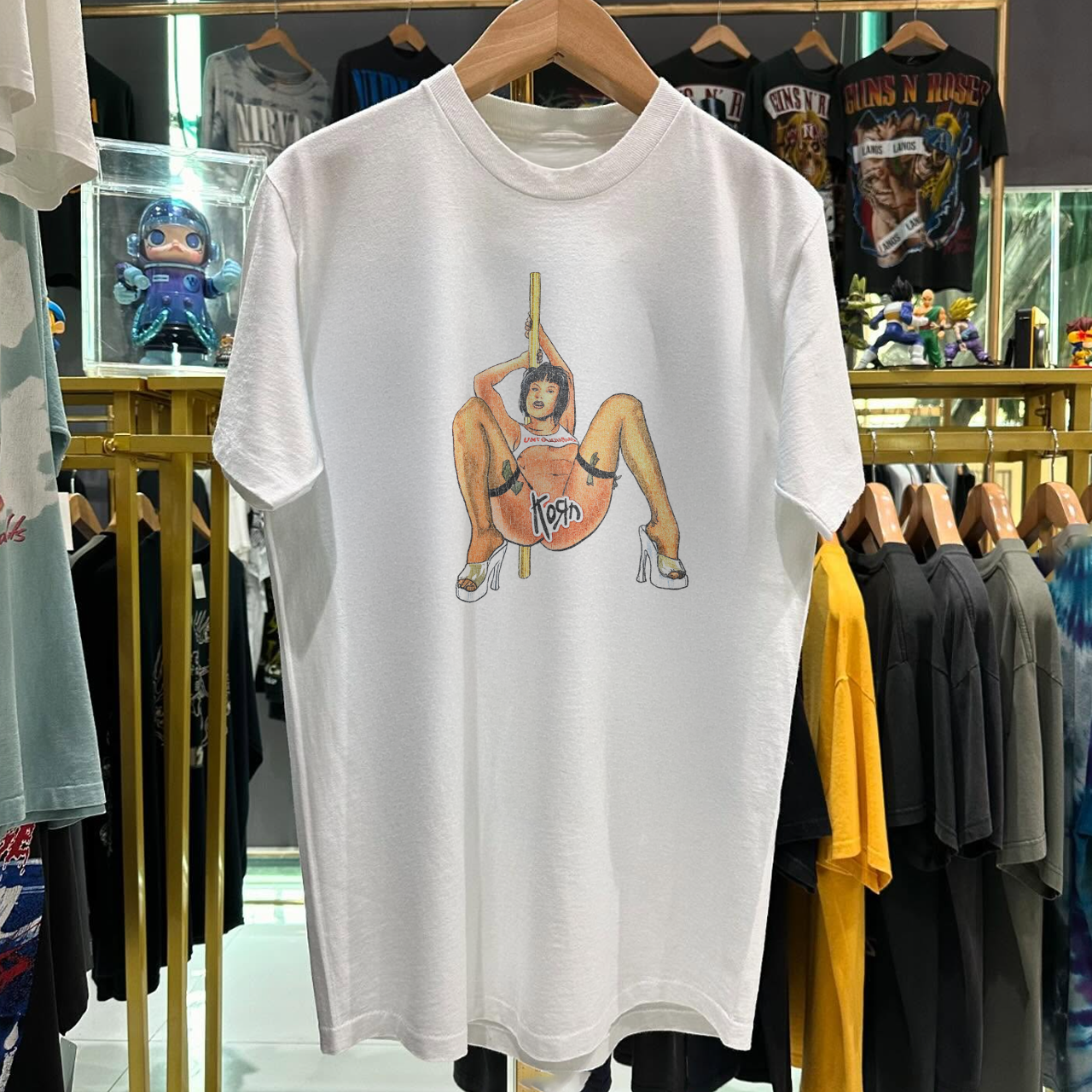 2002 POP SUX TOUR K0RN GRAIL VINTAGE WASHED WHITE T-SHIRT