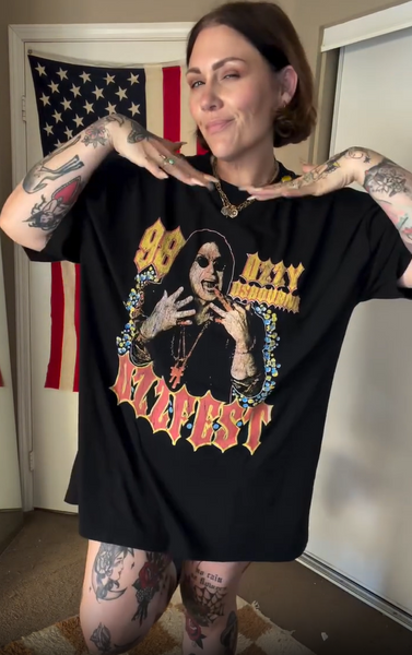 1998 Ozzfest Rare Washed Black T-Shirt – Strike Anywhere Vintage