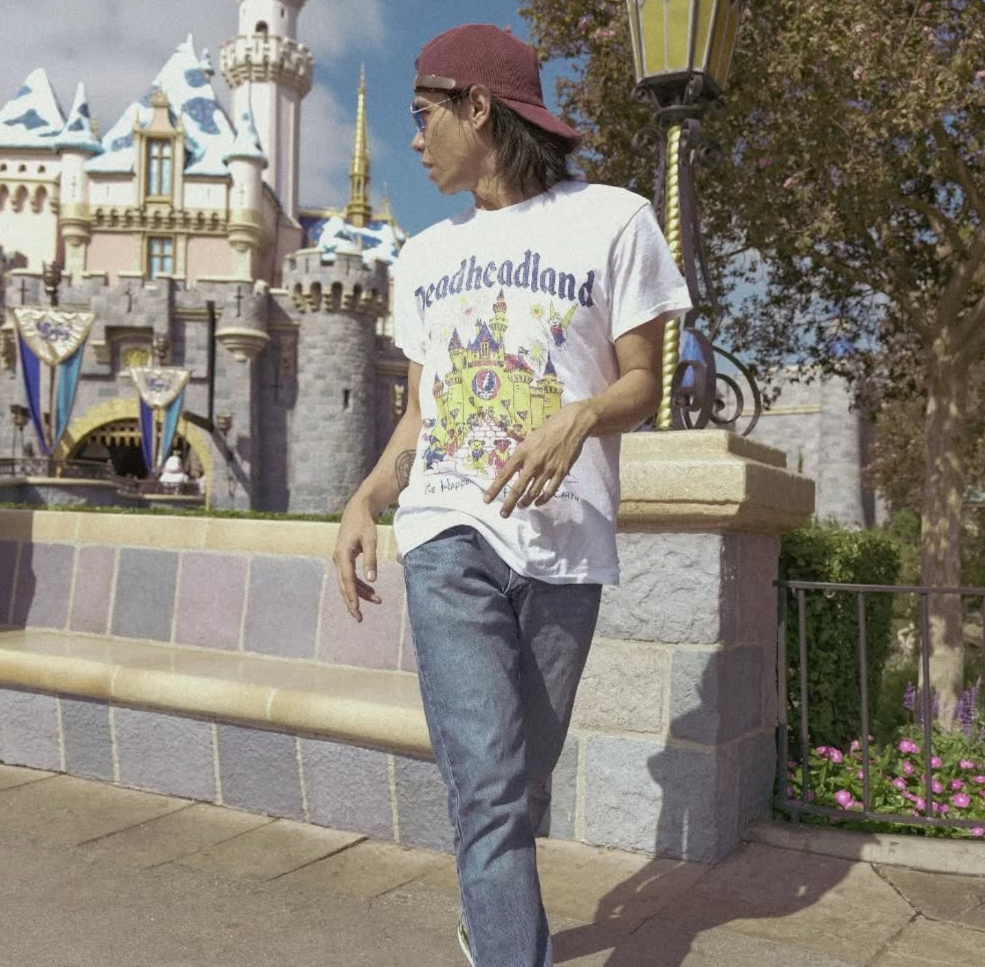 DEADHEADLAND VINTAGE WHITE WASHED T-SHIRT