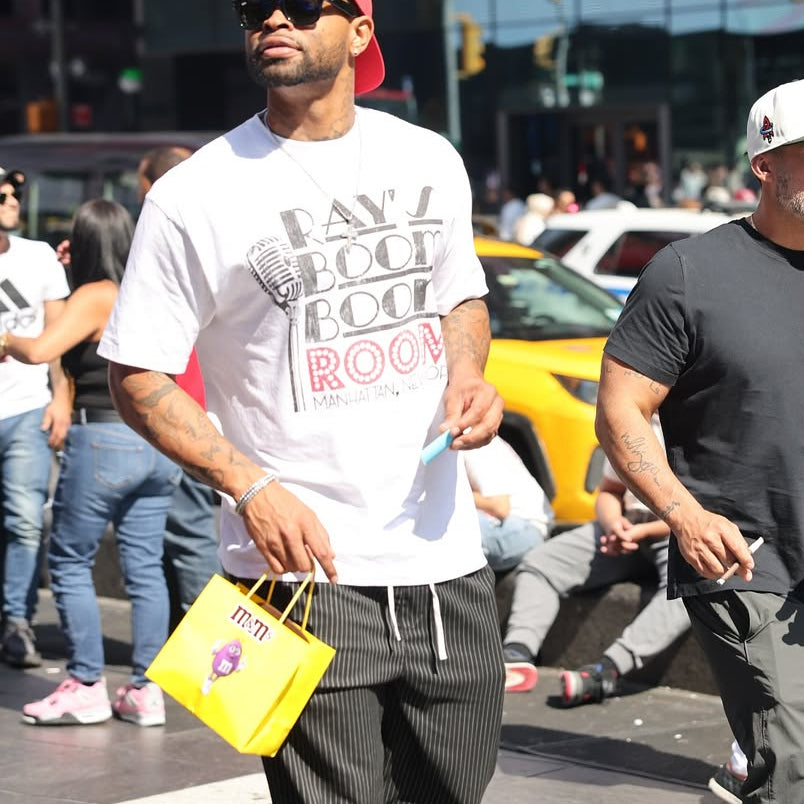90s Boom Boom Room NY Rare Washed White T-Shirt – Strike Anywhere