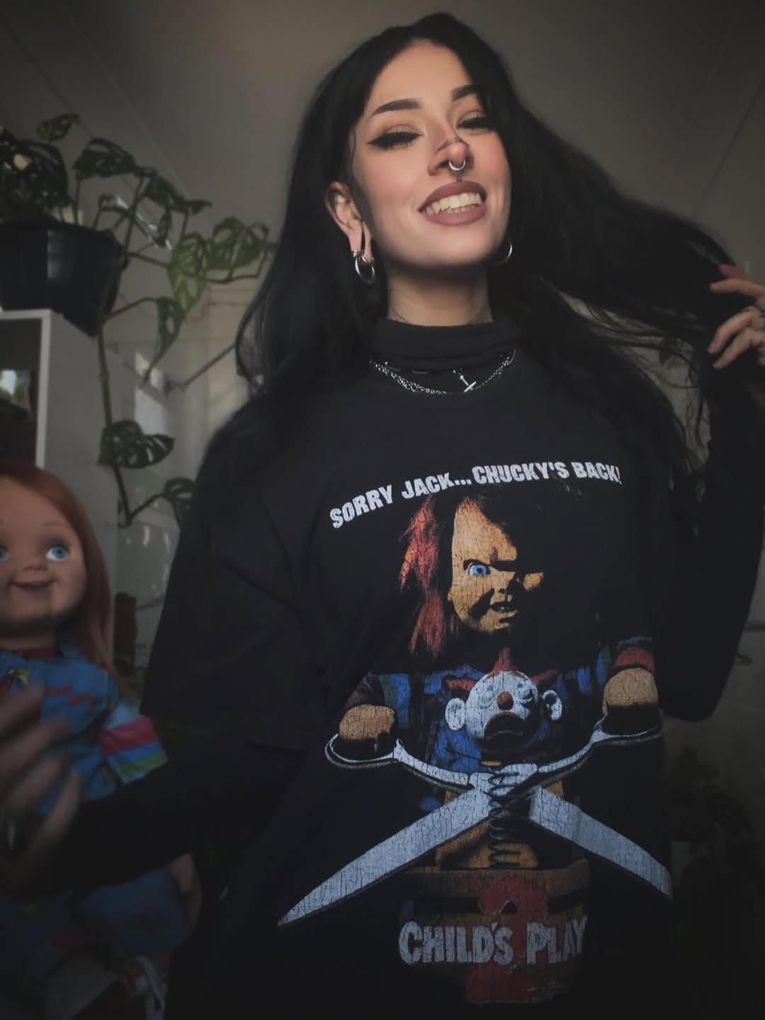 1990 Child's Play 2 Promo Rare Washed Black T-Shirt – Strike