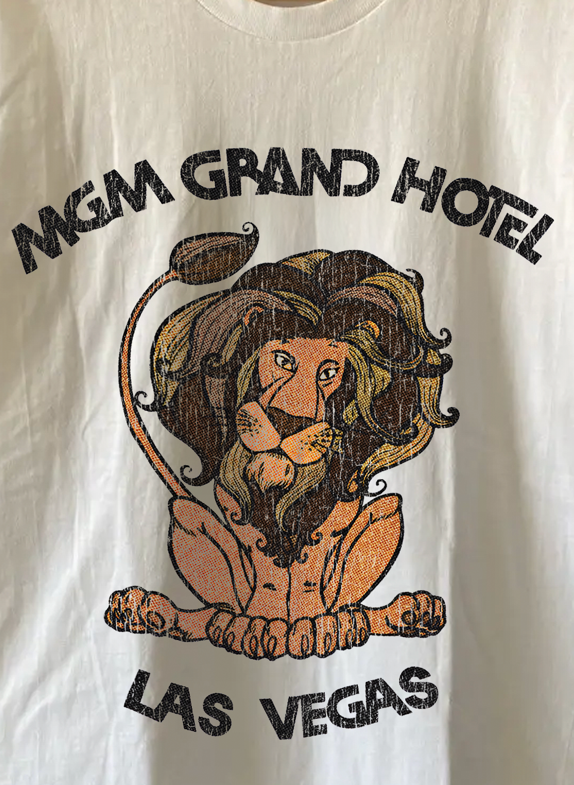 Rare MGM Grand Hotel Washed White Tee