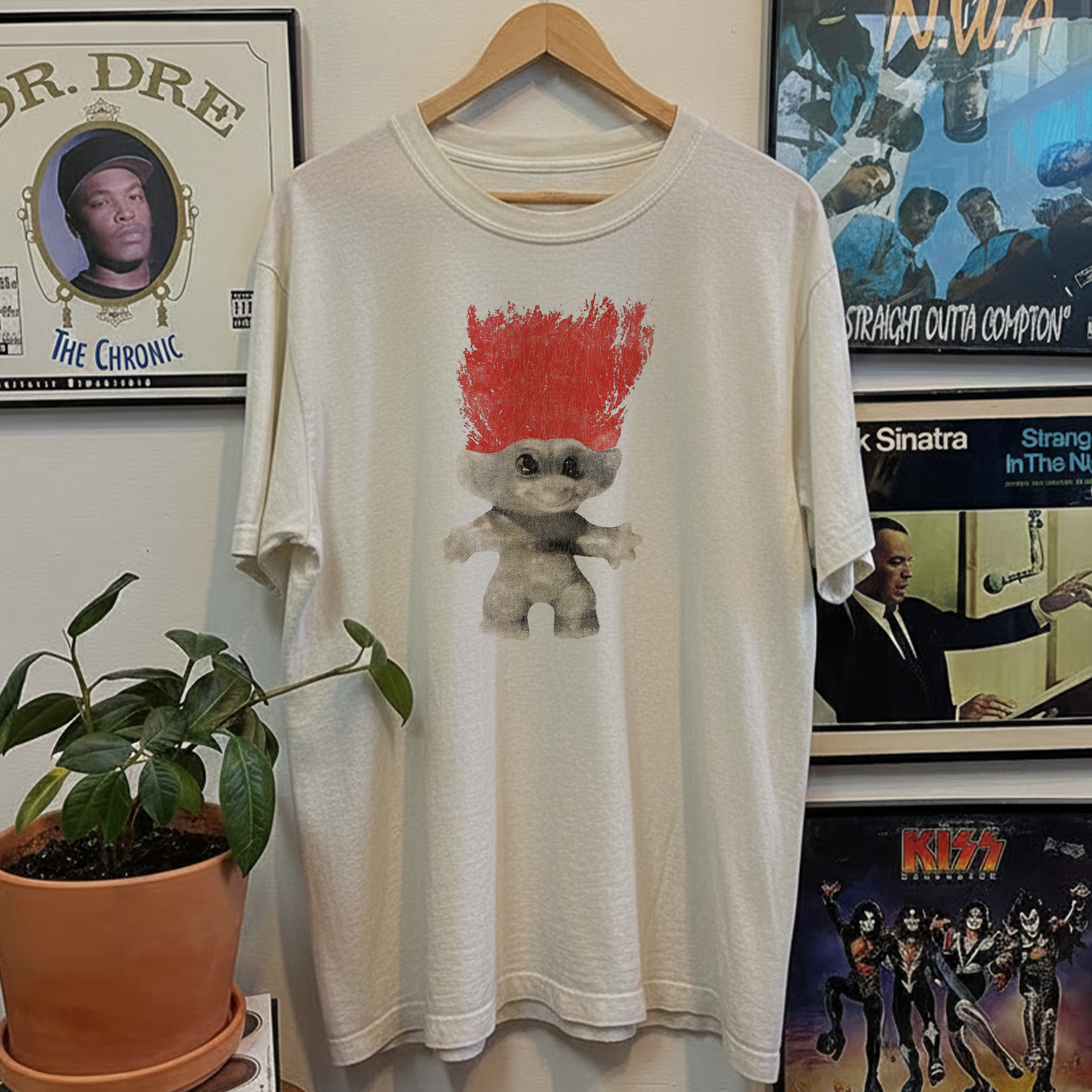 Rare Troll Doll Washed White Tee