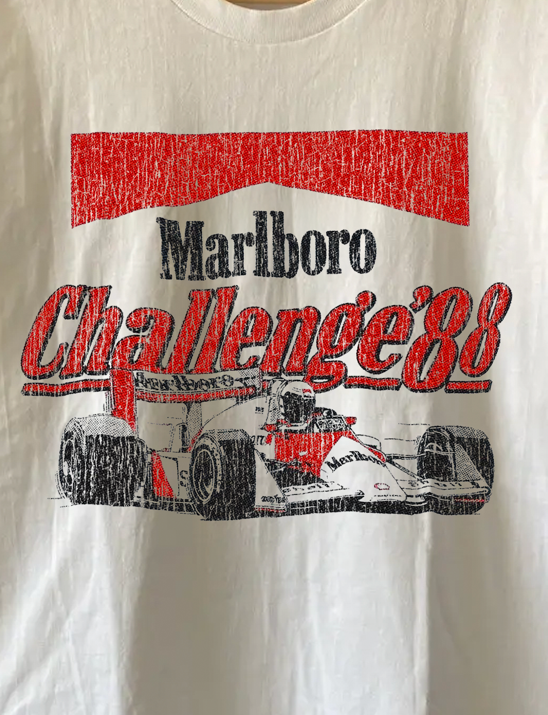 Marlboro Challenge '88 Washed White Tee