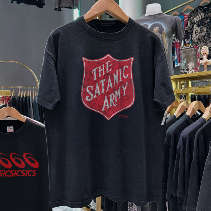1995 Satanic Army Mar1Lyn Manson Washed Black Tee