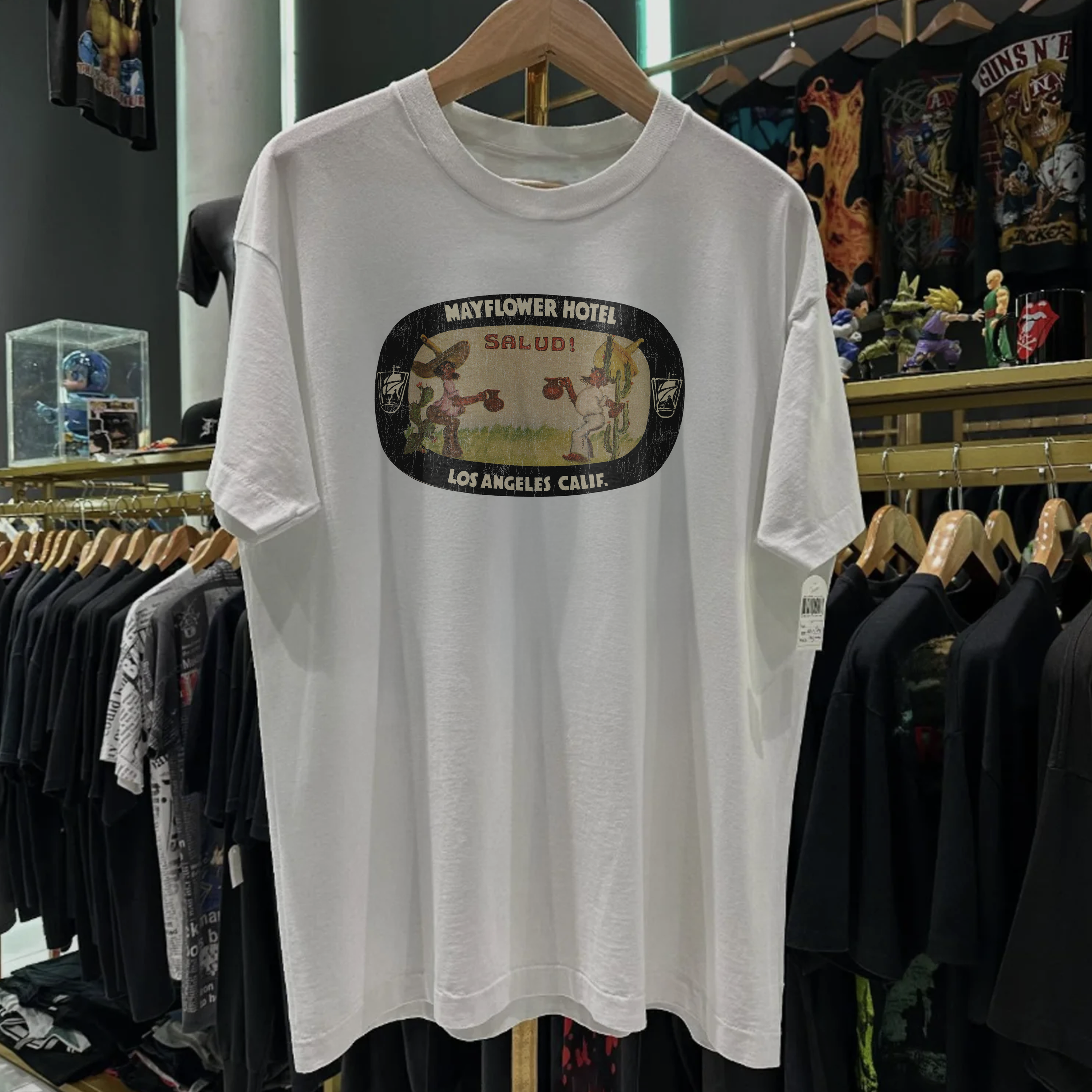 MAYFLOWER HOTEL WASHED WHITE TEE