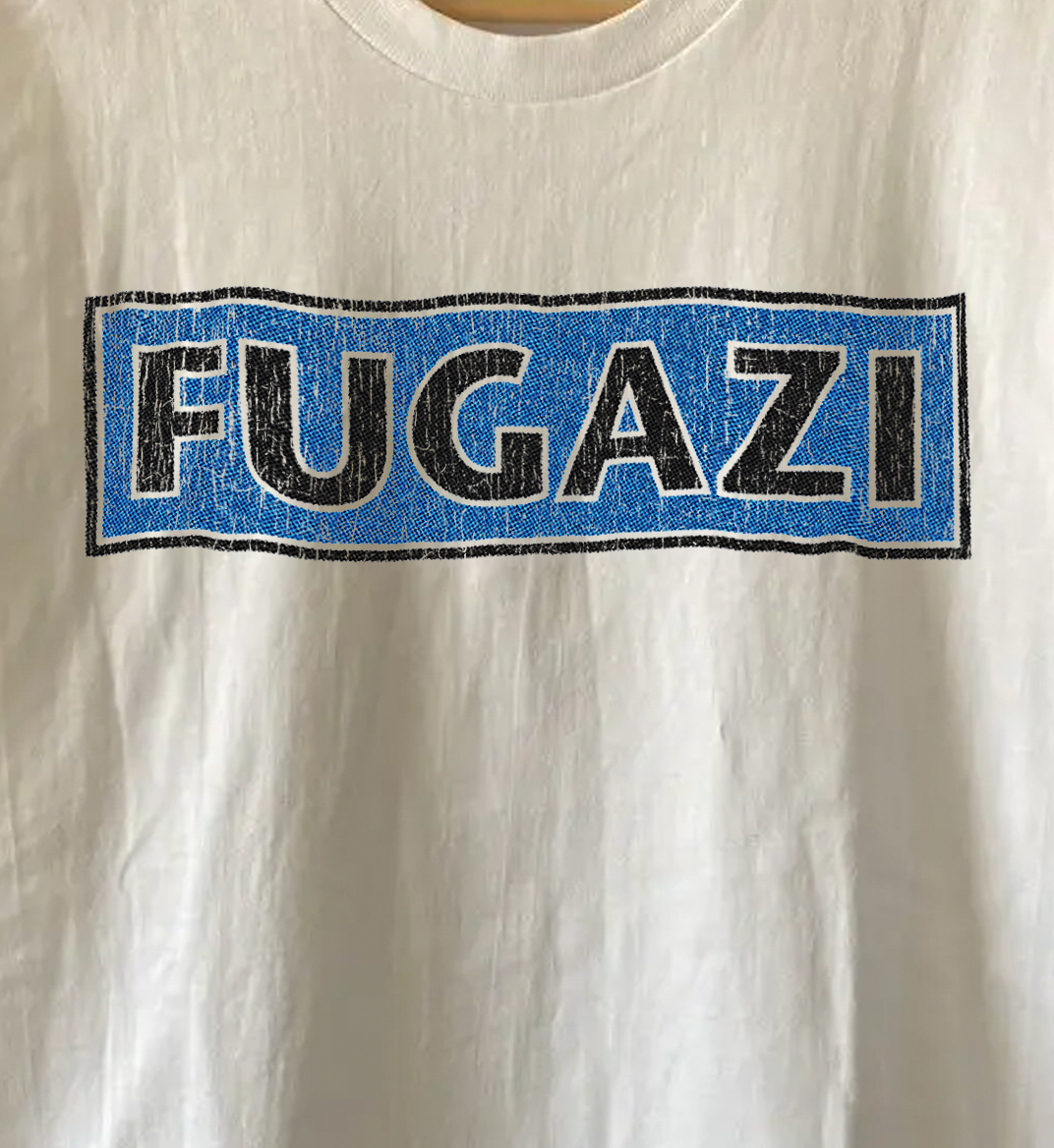 Rare Fugazi Promo Washed White Tee