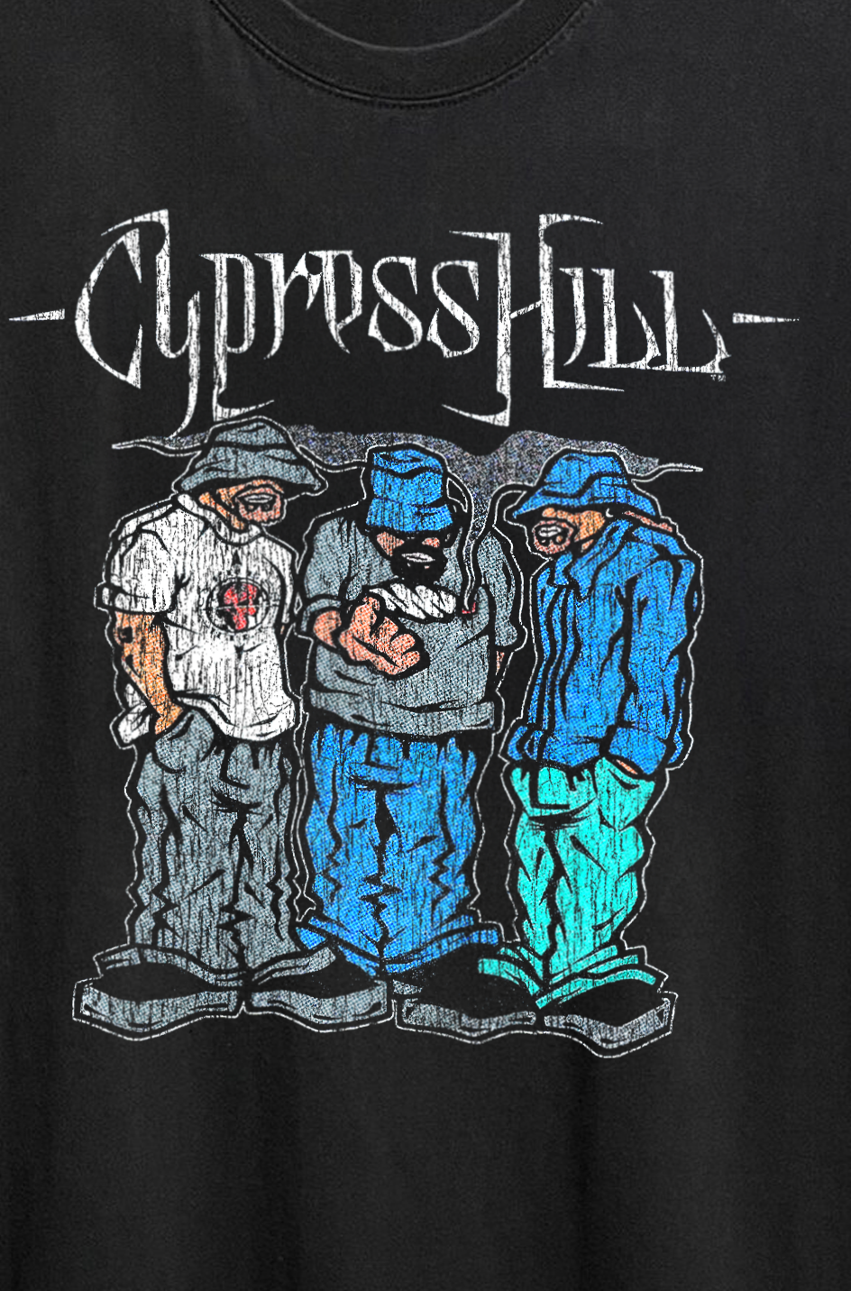 Rare Cypress Hill Washed Black Tee