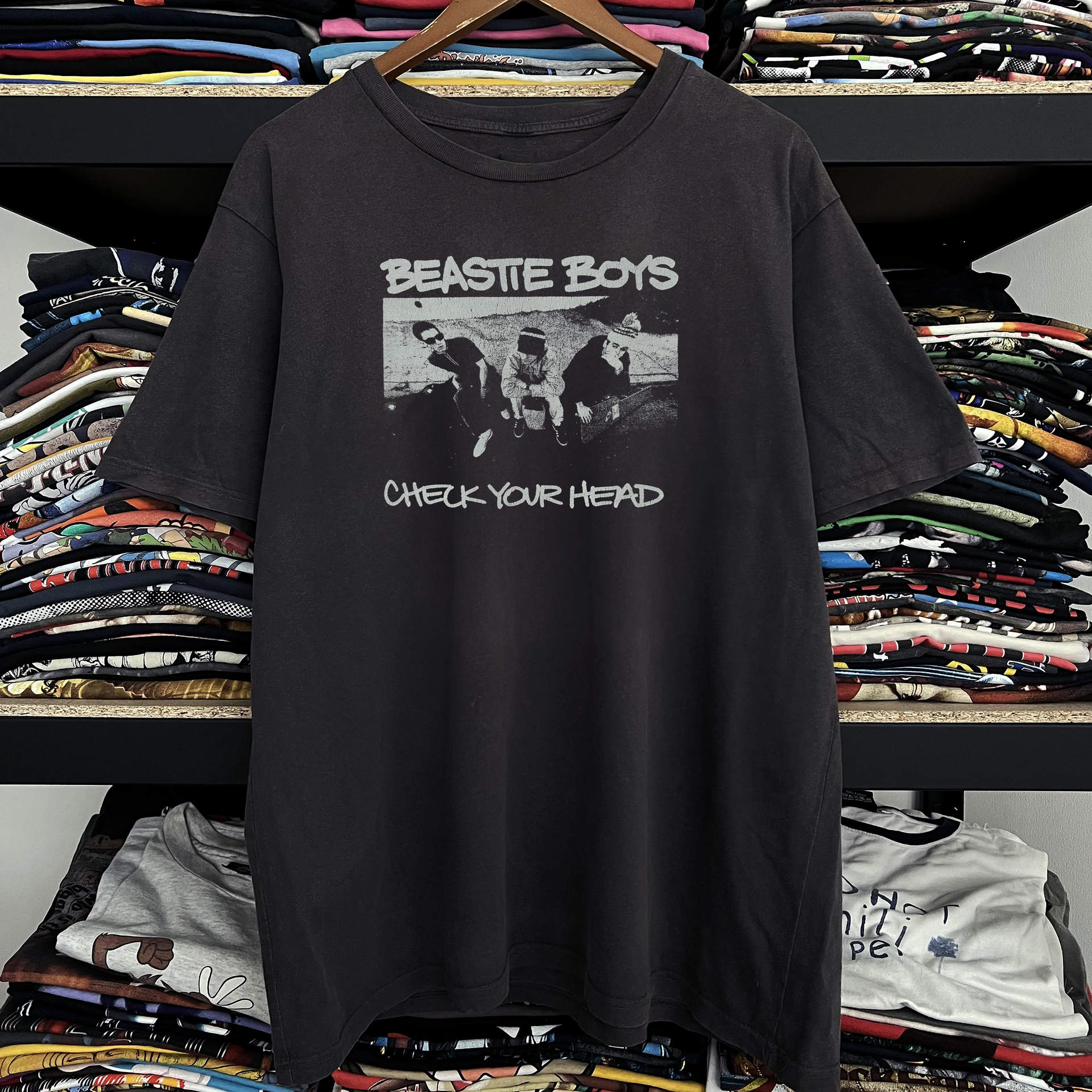 90s Beastie Boys Check Your Head Promo Washed Black Tee – Strike