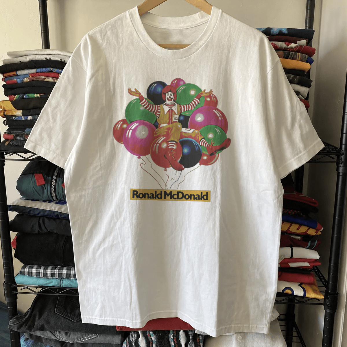 Ronald Mcdonald Vintage Washed White T-Shirt