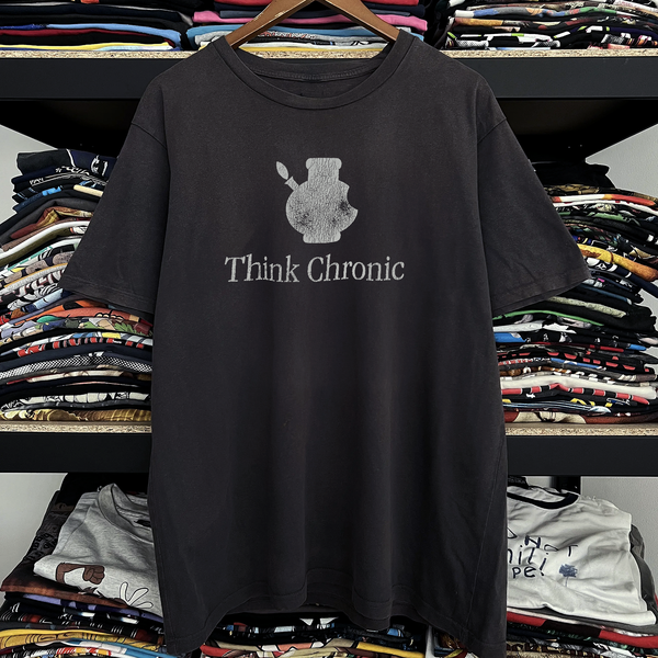 Rare Think Chronic Apple Parody Washed Black Tee – Strike Anywhere