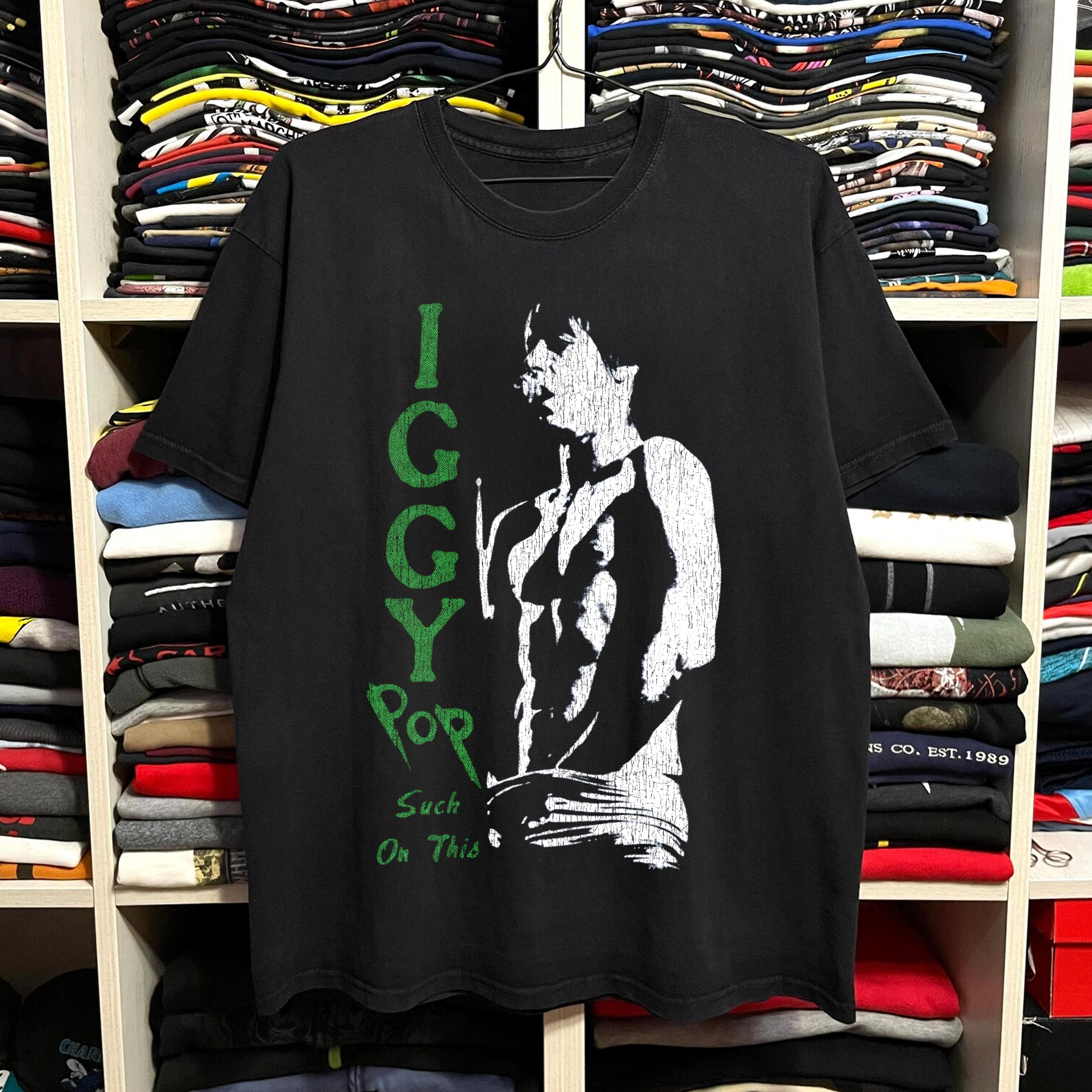 Iggy Pop Washed Black Tee