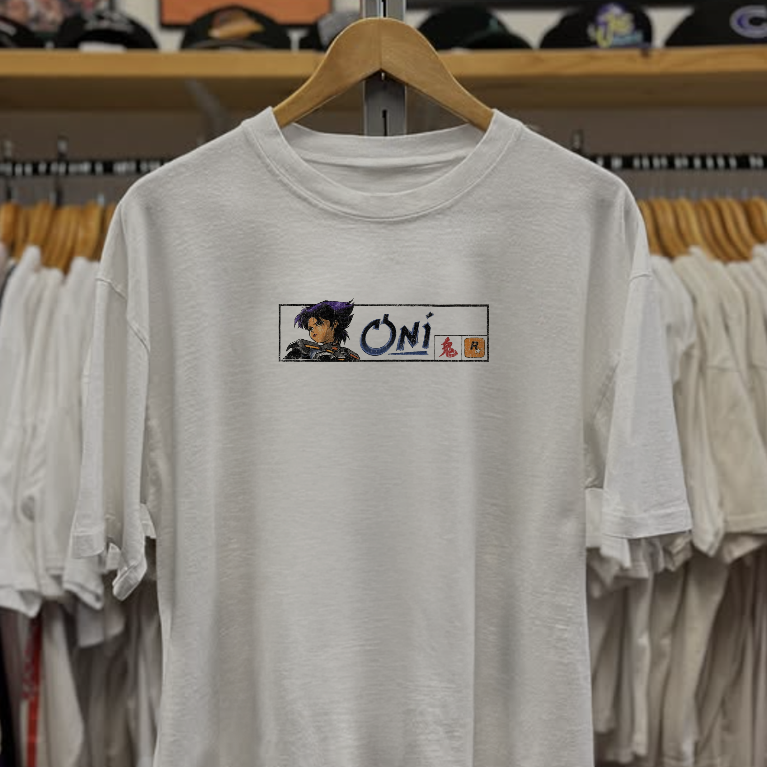 Rare Oni Konoko Washed White Tee