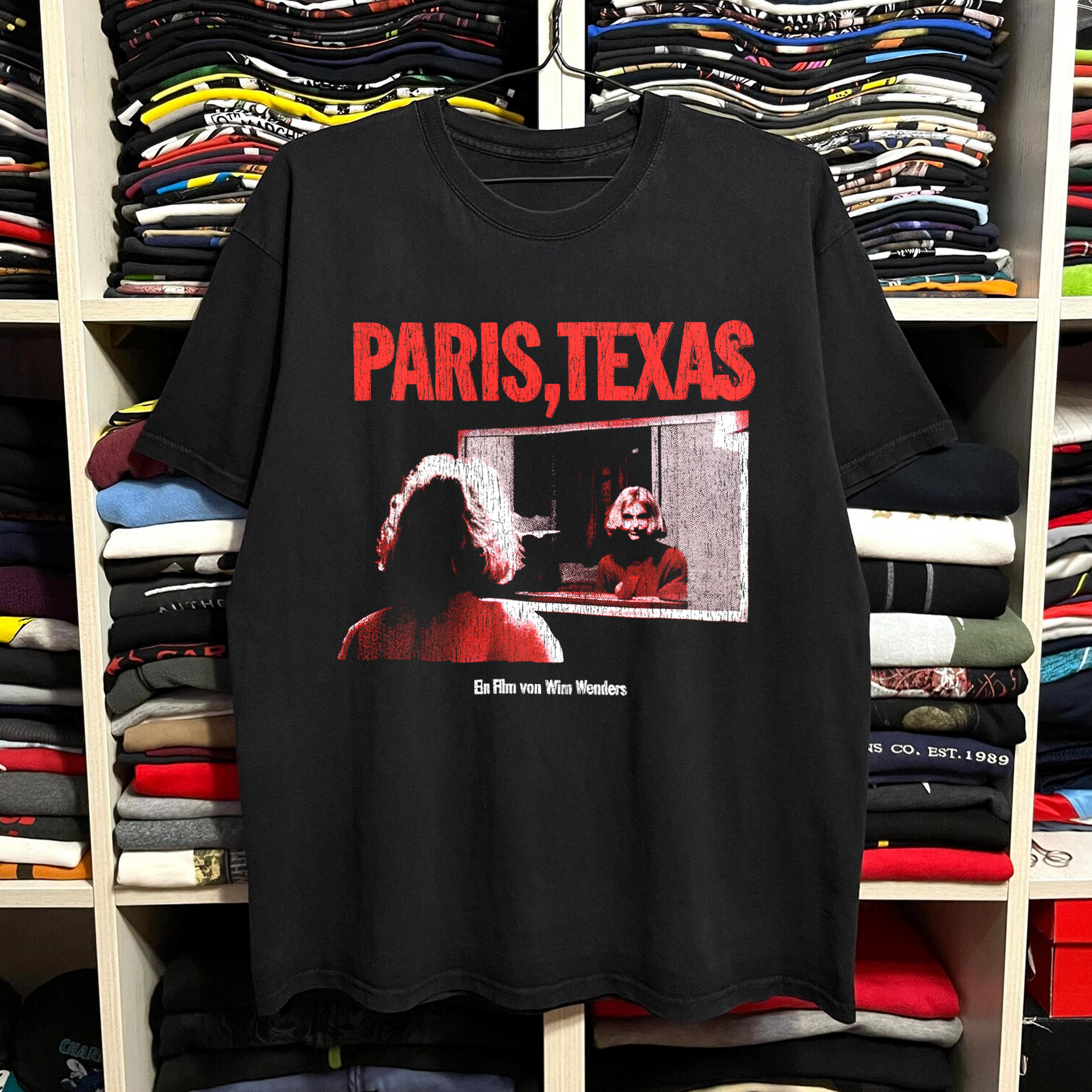 Rare Paris Texas Promo Washed Black Tee – Strike Anywhere Vintage