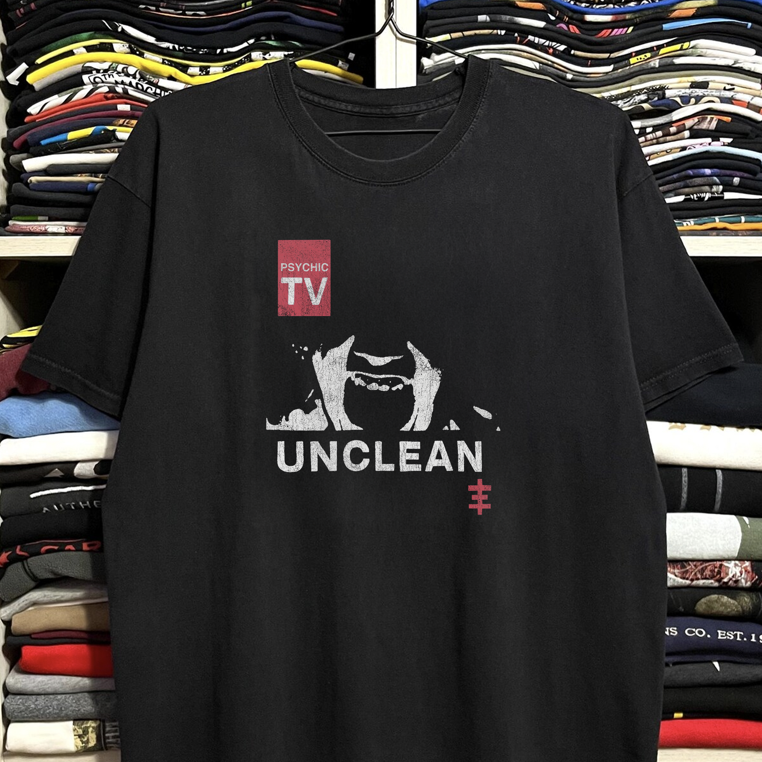 1997 Psychic TV Washed Black Tee