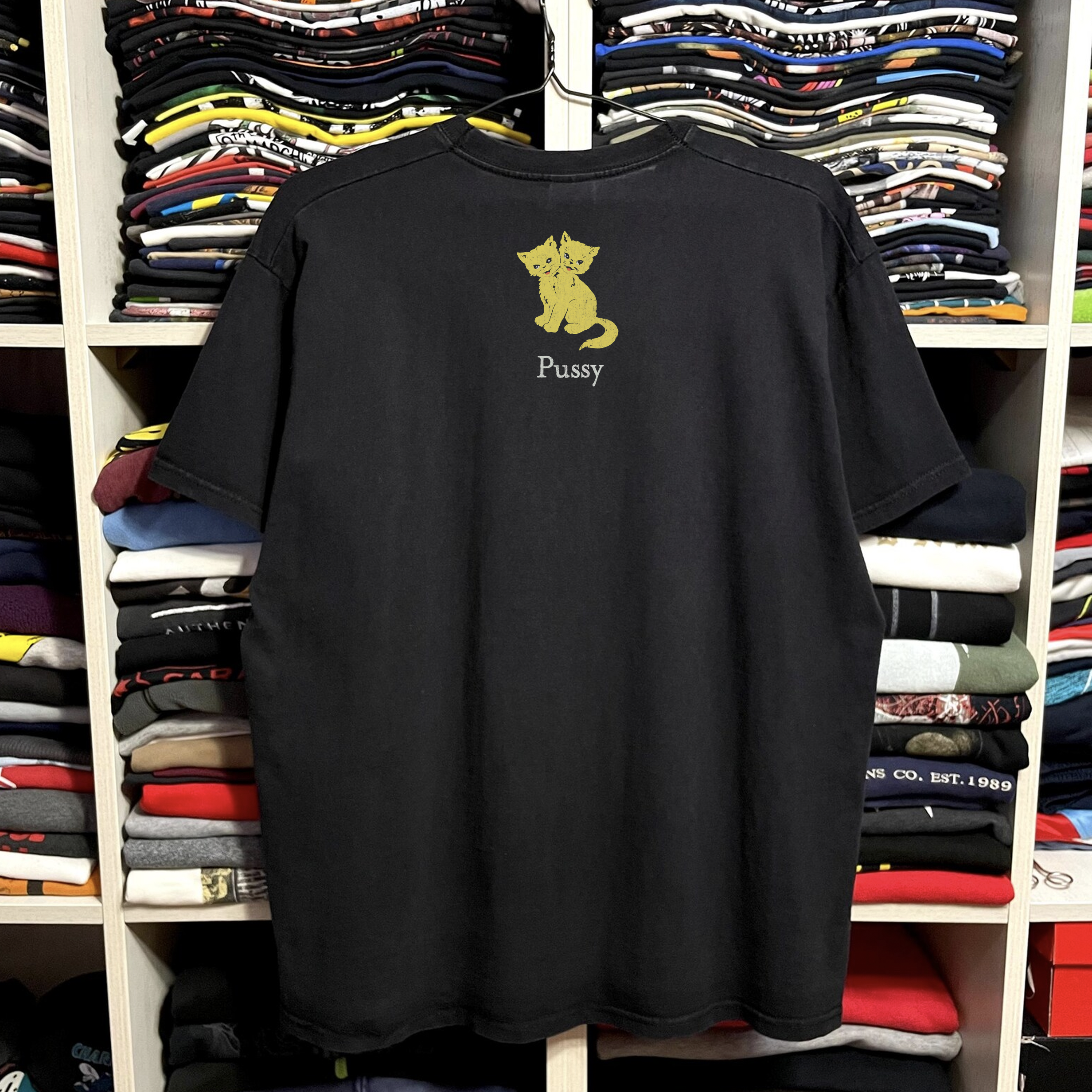 1993 Melvins Pussy Washed Black Tee