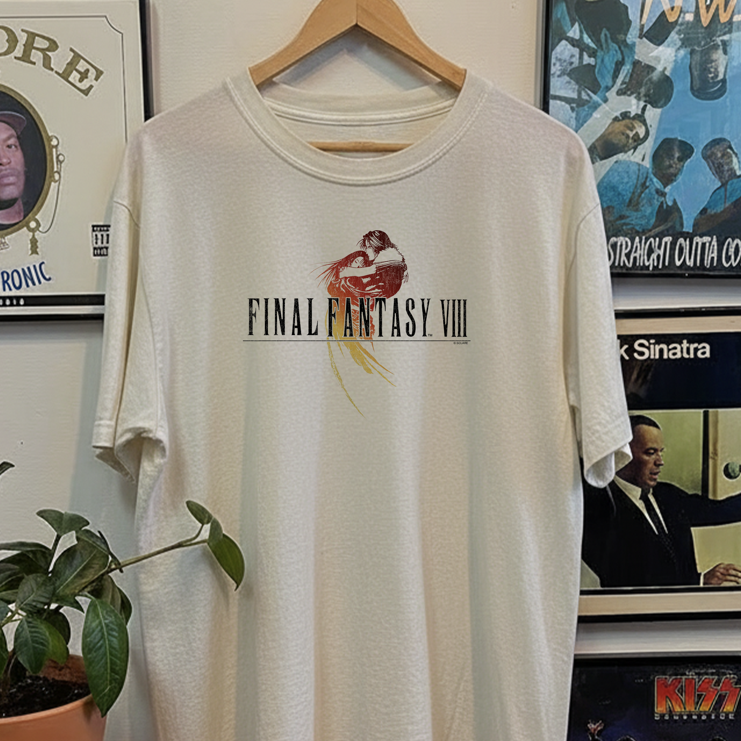 Rare Final Fantasy VIII Promo Washed White Tee