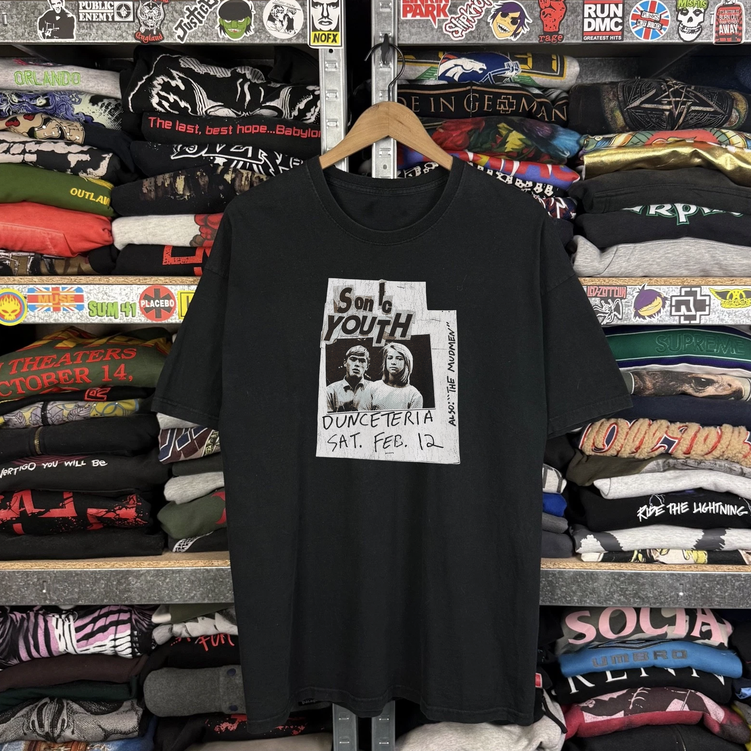 2000s Sonic Youth Washed Black Tee