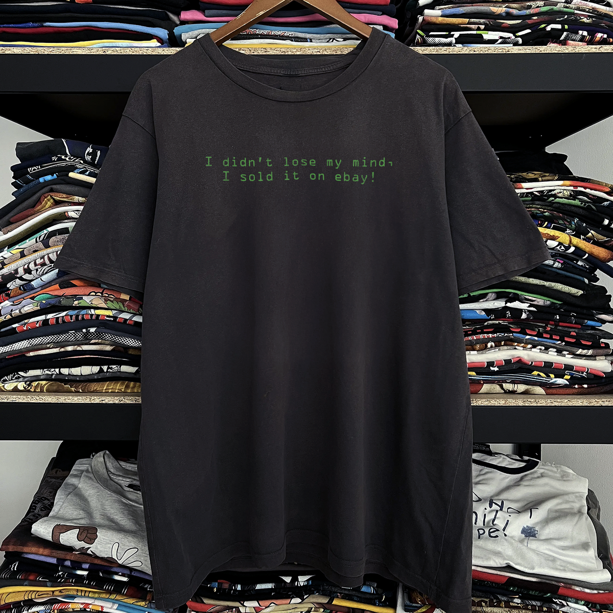Rare I Didn't Lose My Mind Washed Black Tee