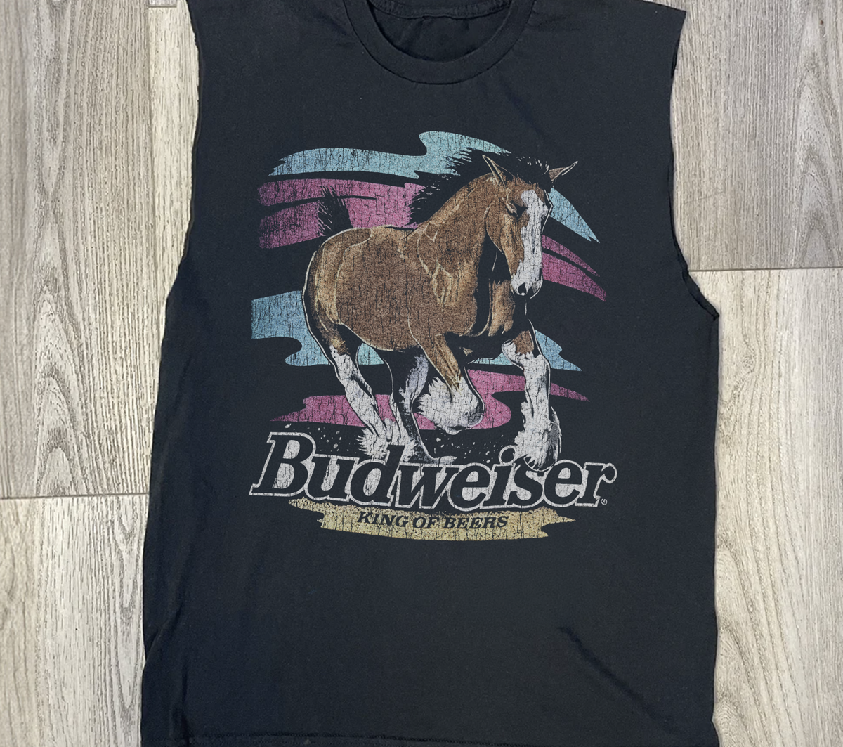99 Stallion Vintage Washed Black Cut Off