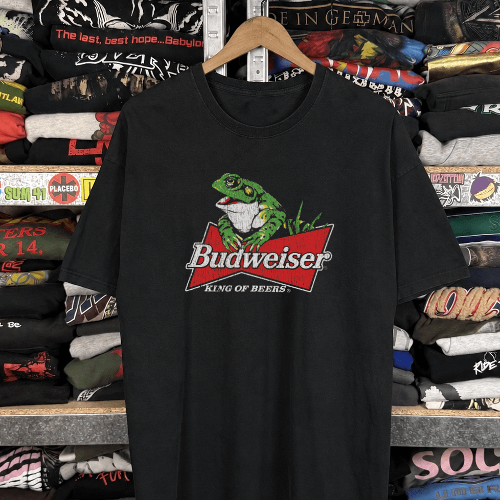 Bud Frog Vintage Washed Black T-Shirt