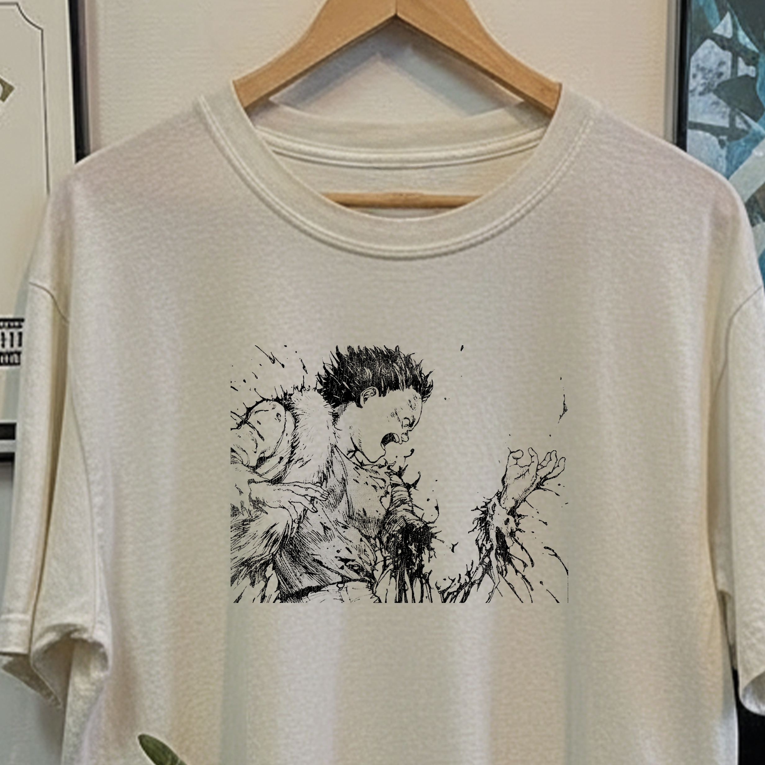 Rare Vintage Akira Washed White Tee