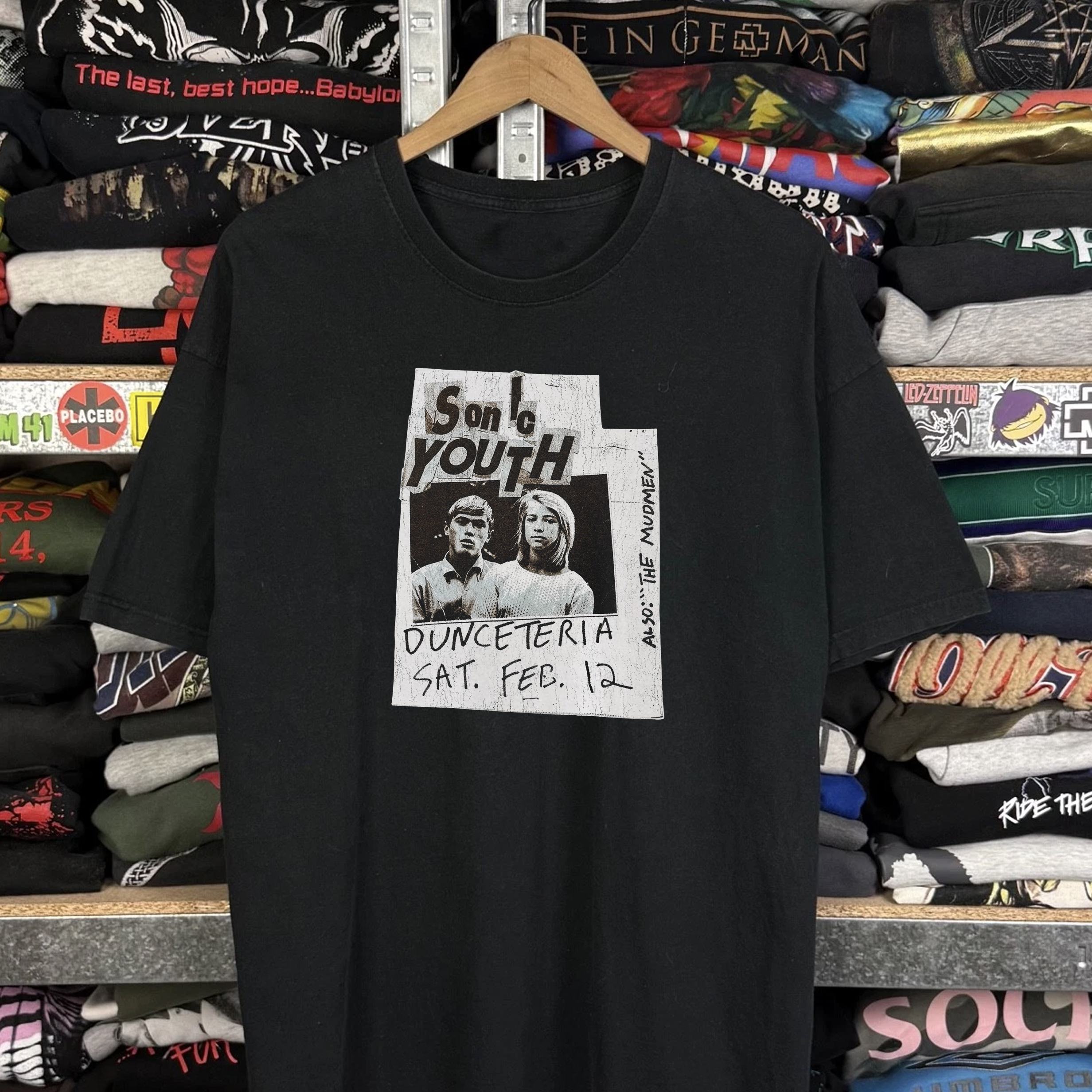 2000s Sonic Youth Washed Black Tee