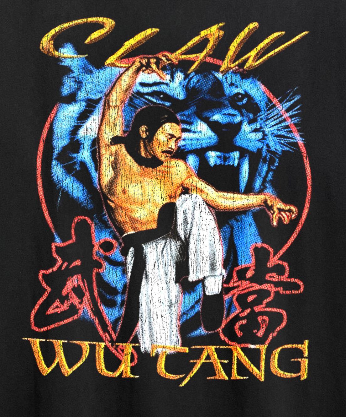 Wu Tang Claw Washed Black Tee