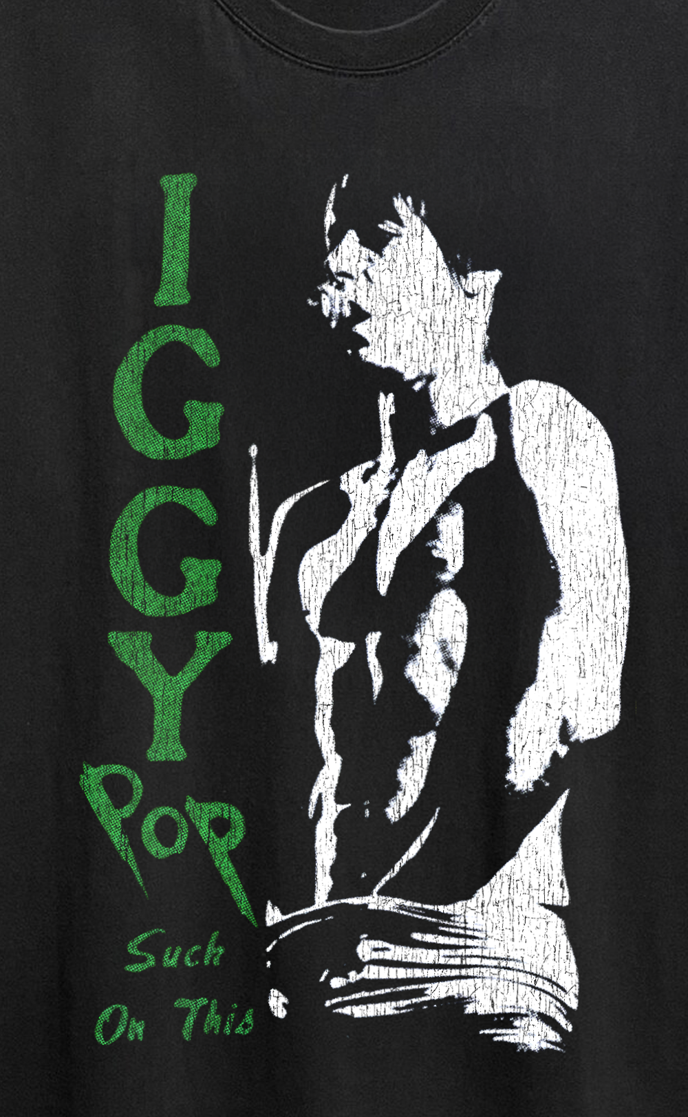 Iggy Pop Washed Black Tee