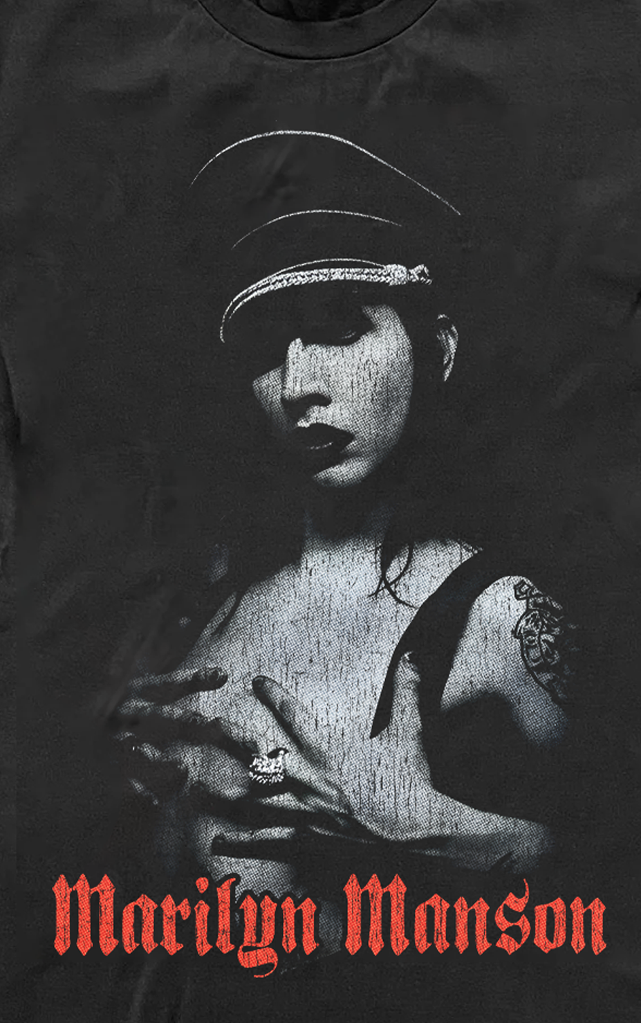 '01 Marilyn Manson Washed Black Tee