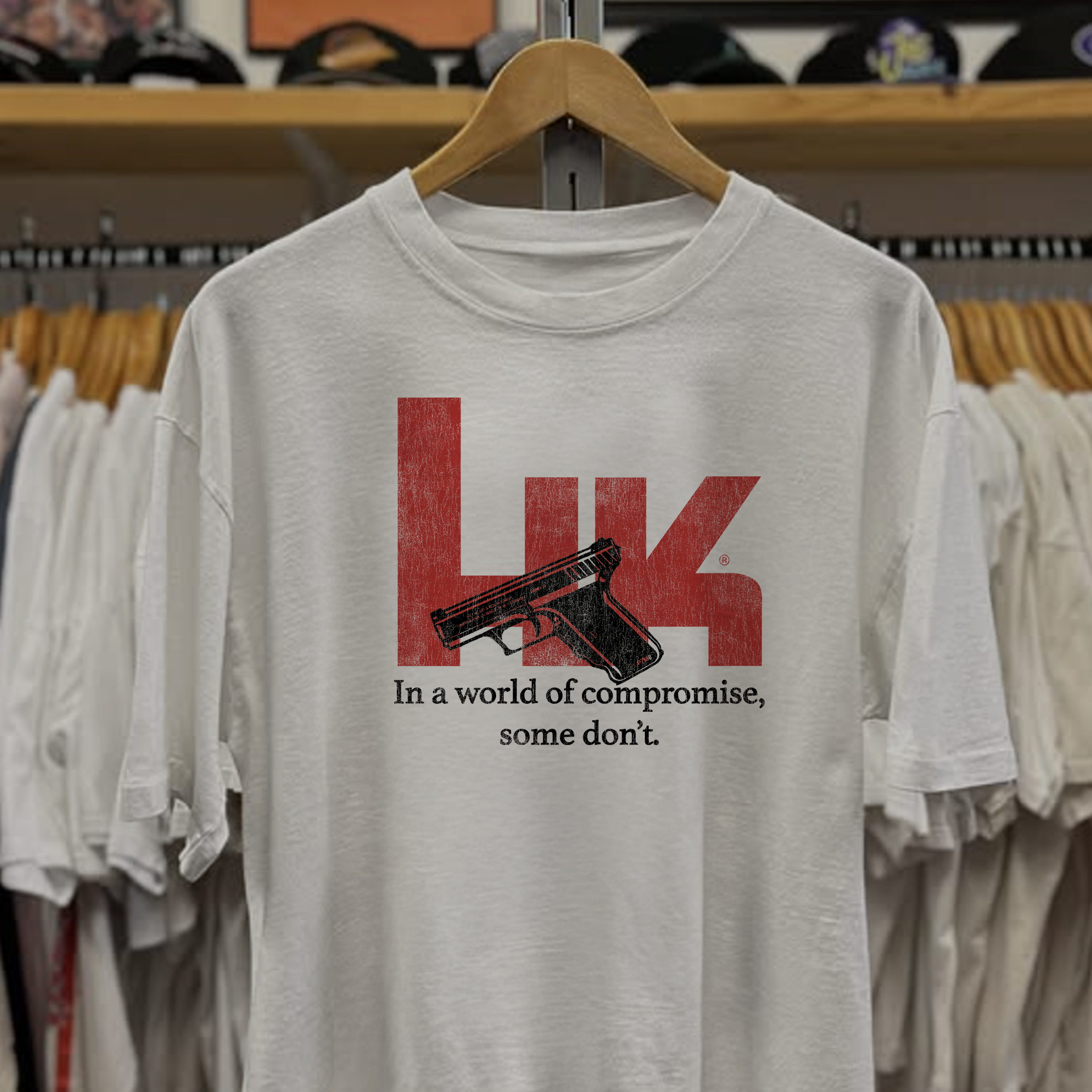 Rare Heckler Koch Washed White Tee