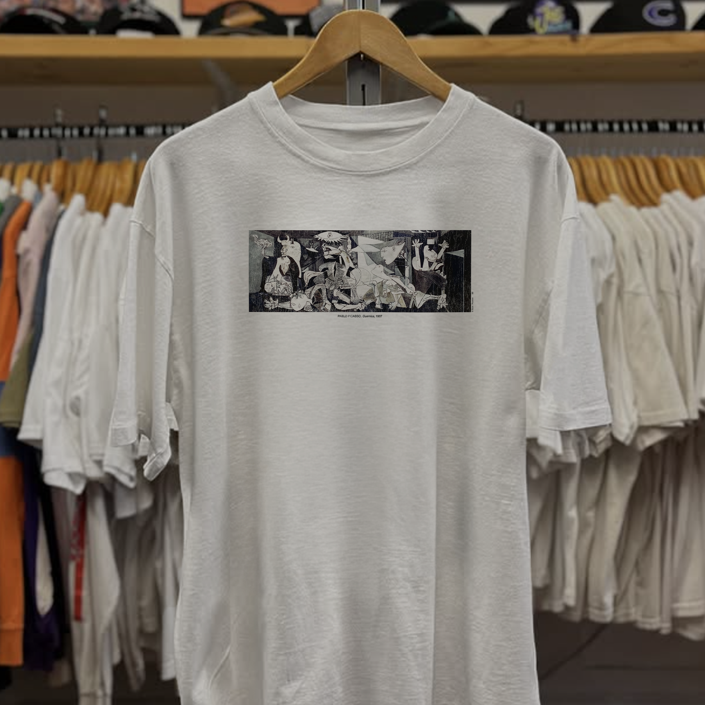 Rare Picasso Guernica Washed White Tee
