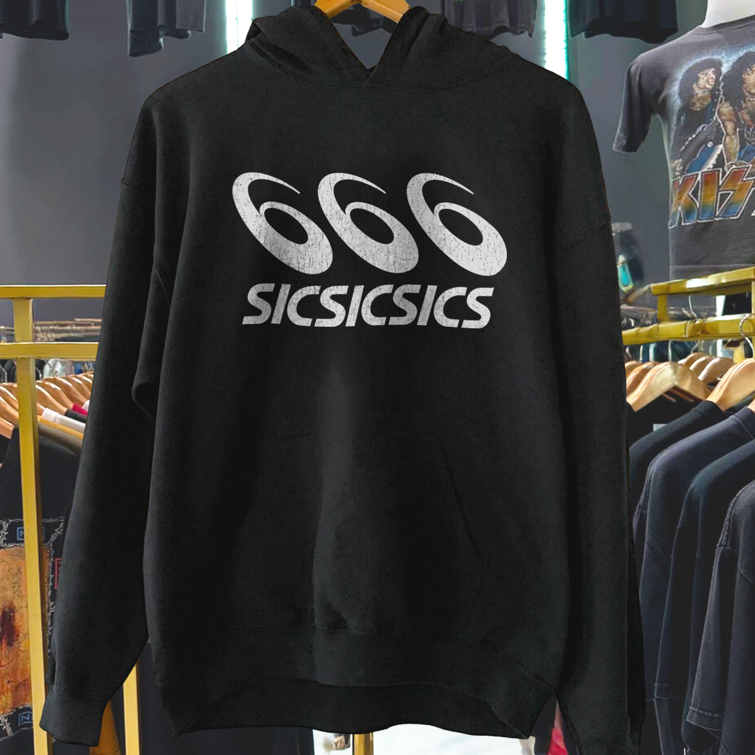 666 SICSICSICS 2012 ULTRA RARE BLACK HOODIE