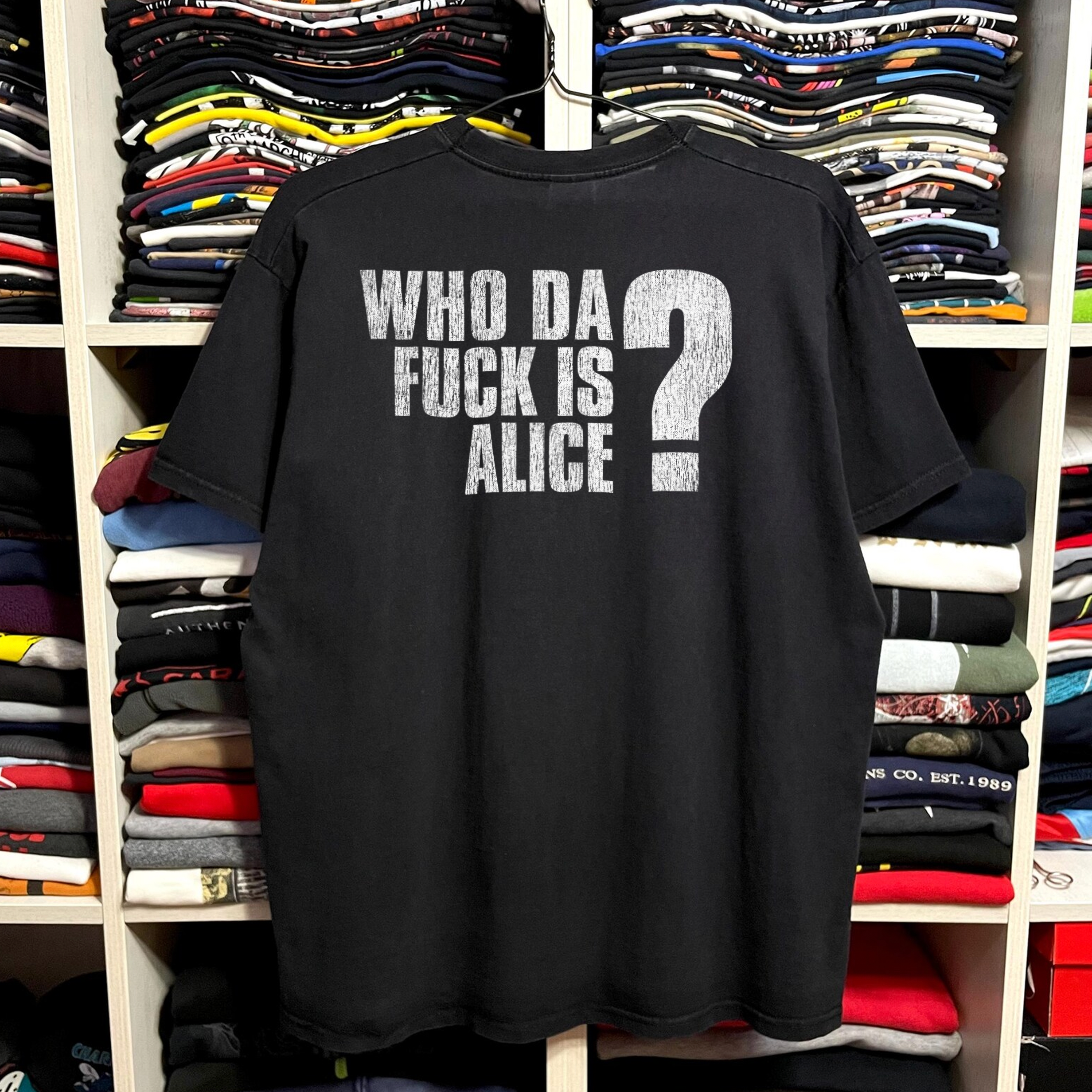 Rare '89 Alice In Chains Washed Black Tee