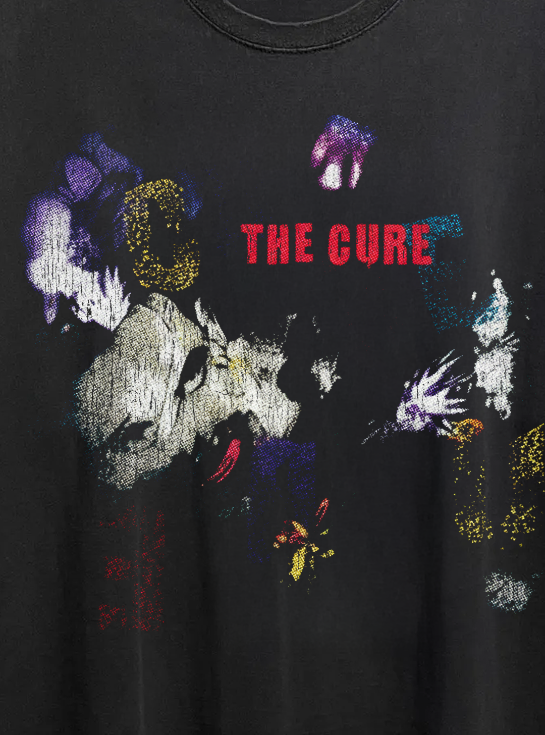 The Cure 1989 Prayer Tour Washed Black Tee